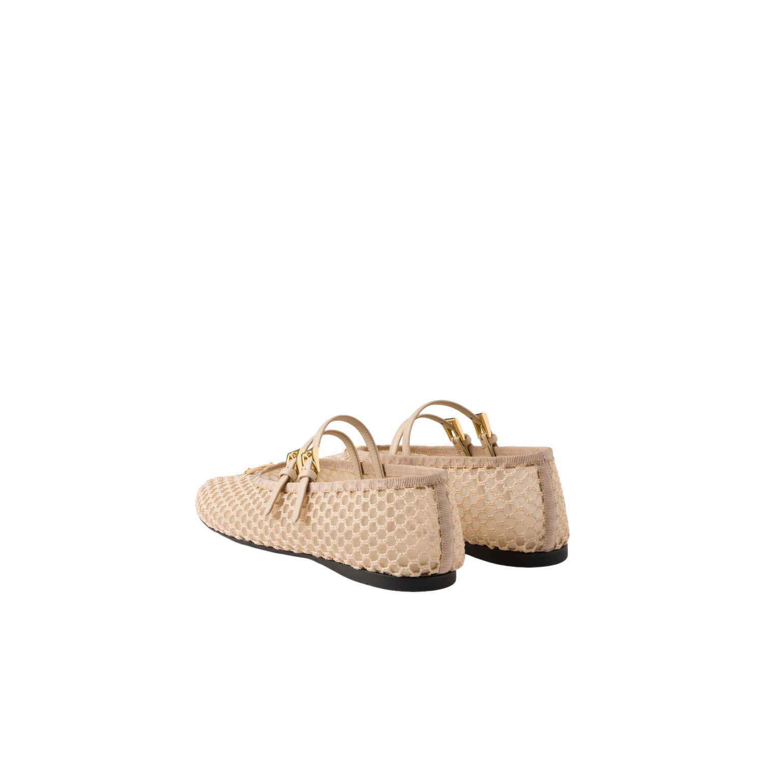 Prada PRADA $1120 Trevertine Stone Mesh Ballerinas New & Authentic Size US 7.5 / IT 37.5 - 4 Thumbnail