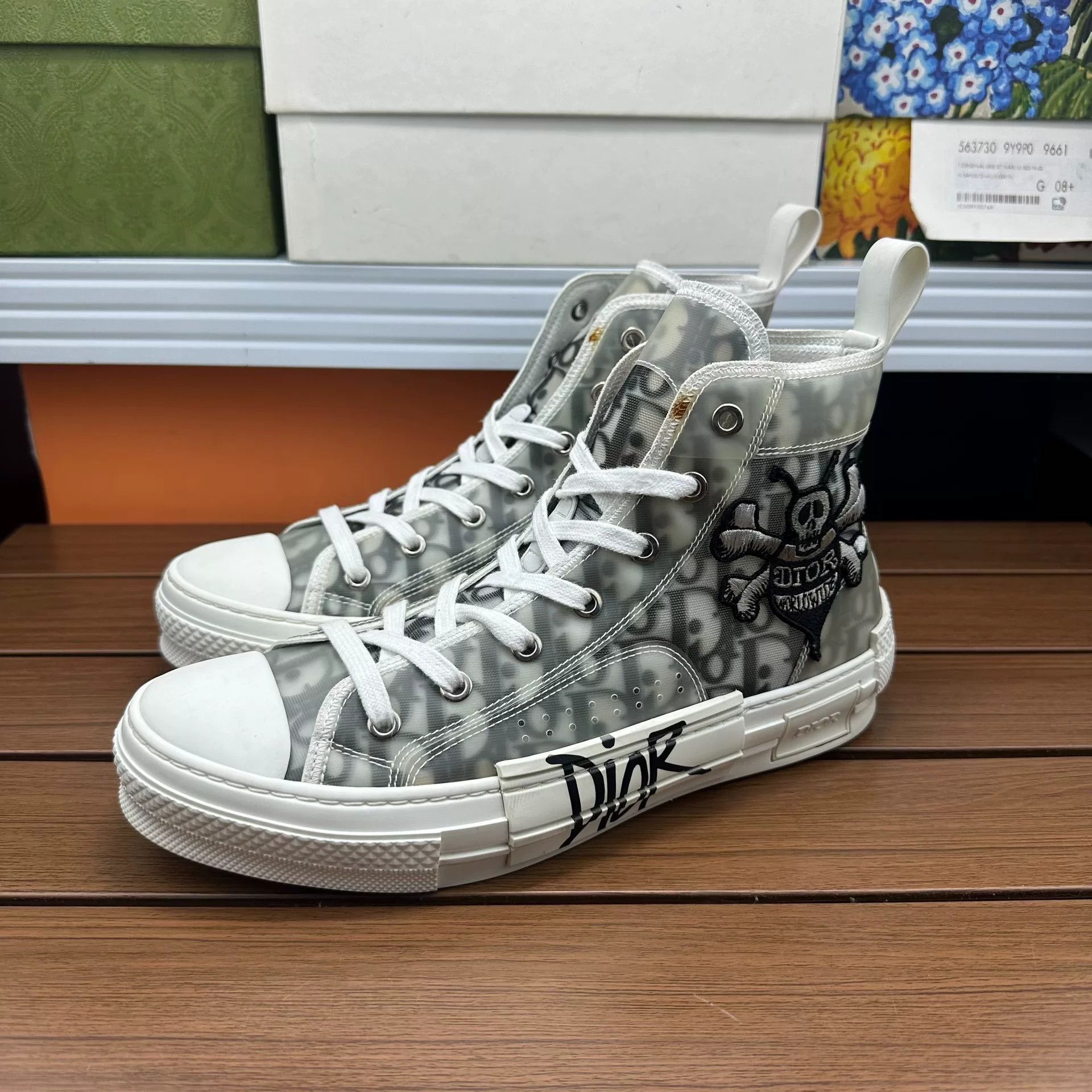 Dior Dior Collab Black Lowtop Sneakers 7 Men Size US 7 / EU 40 - 1 Thumbnail