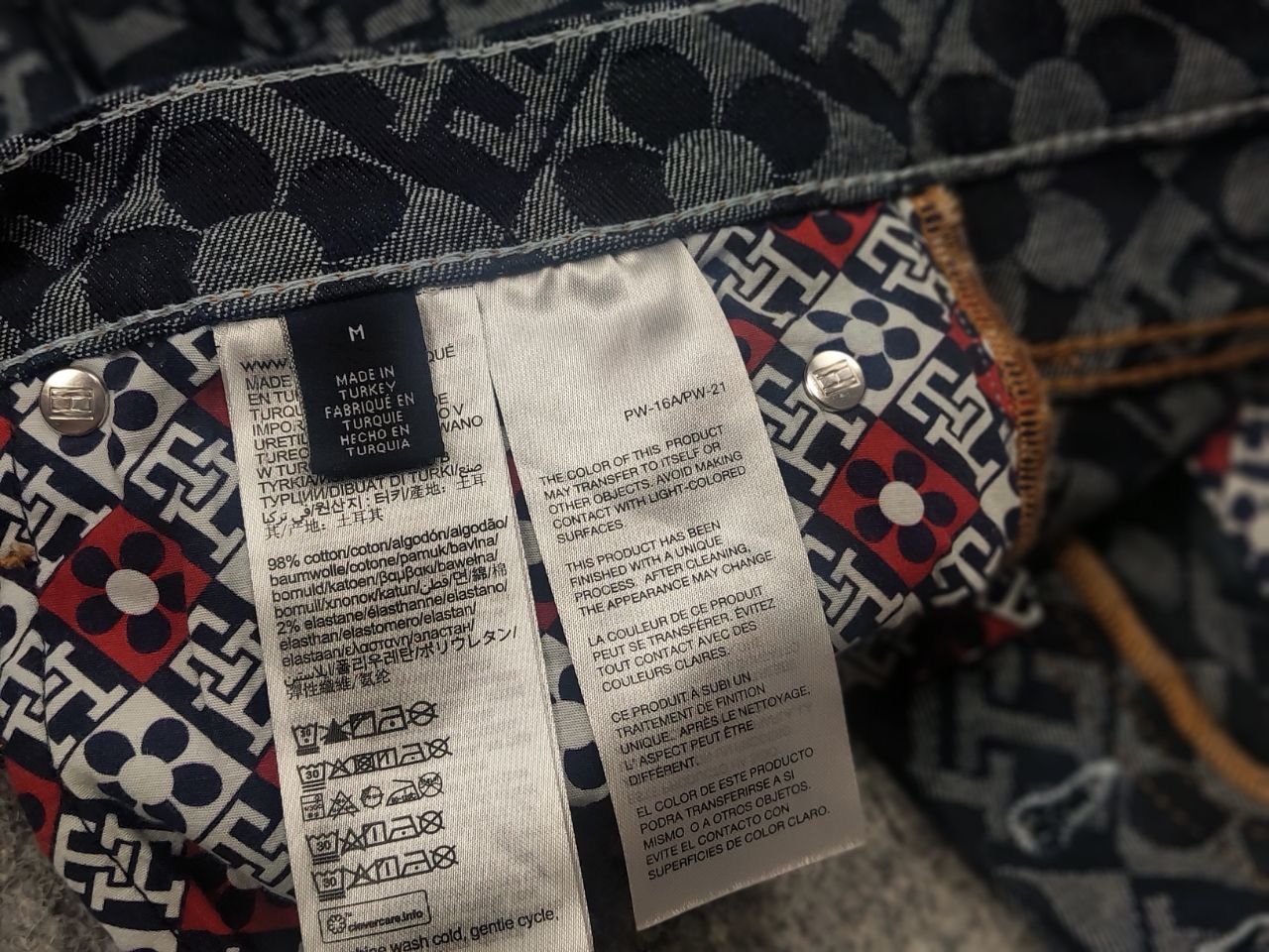 Tommy Hilfiger Richard Quinn Tommy Hilfiger Monogram jacquard Denim Jeans Size US 32 / EU 48 - 14 Thumbnail