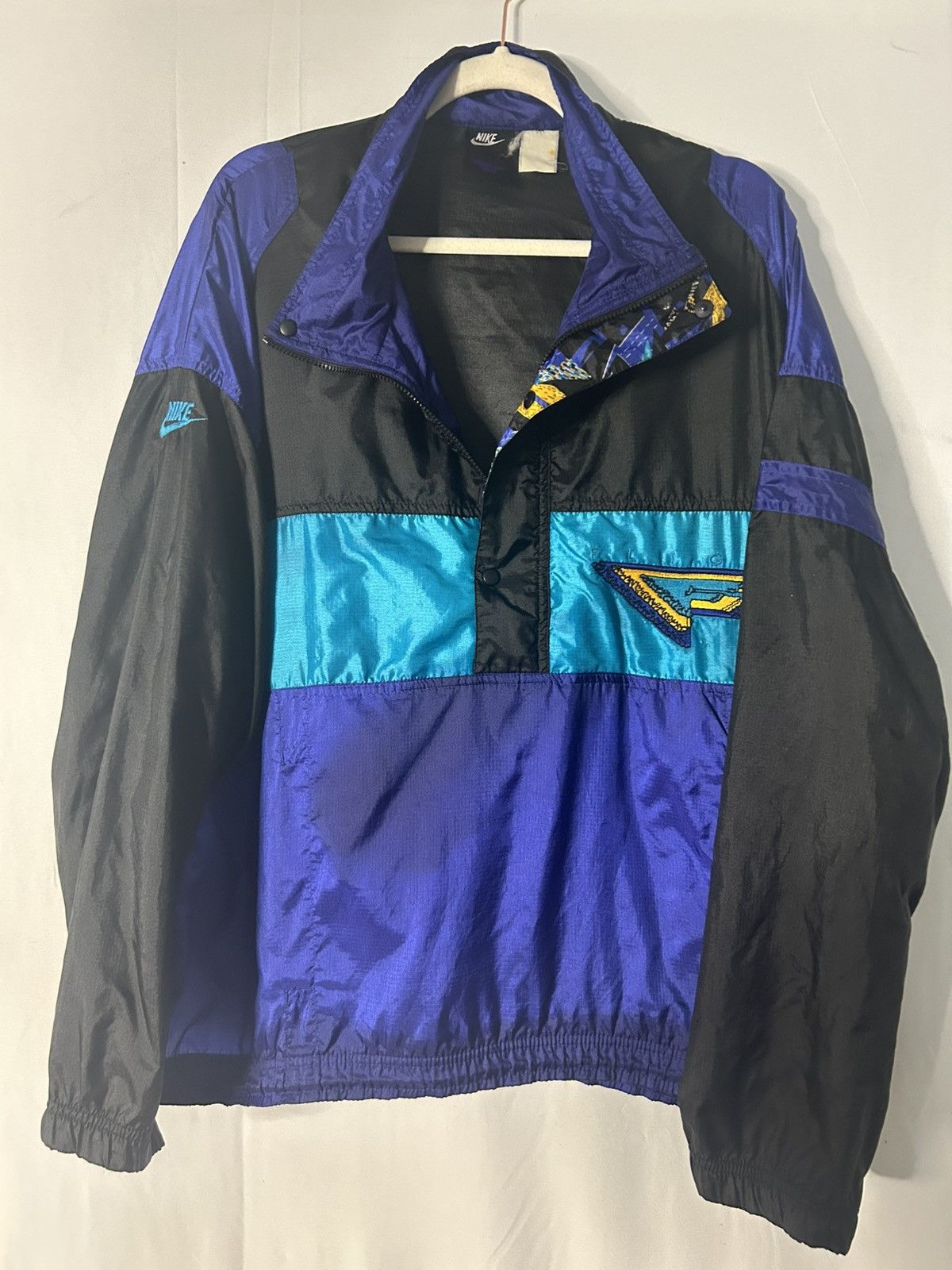 Nike Vintage 90s Nike Flight Pullover Windbreaker XL Size US XL / EU 56 / 4 - 2 Thumbnail