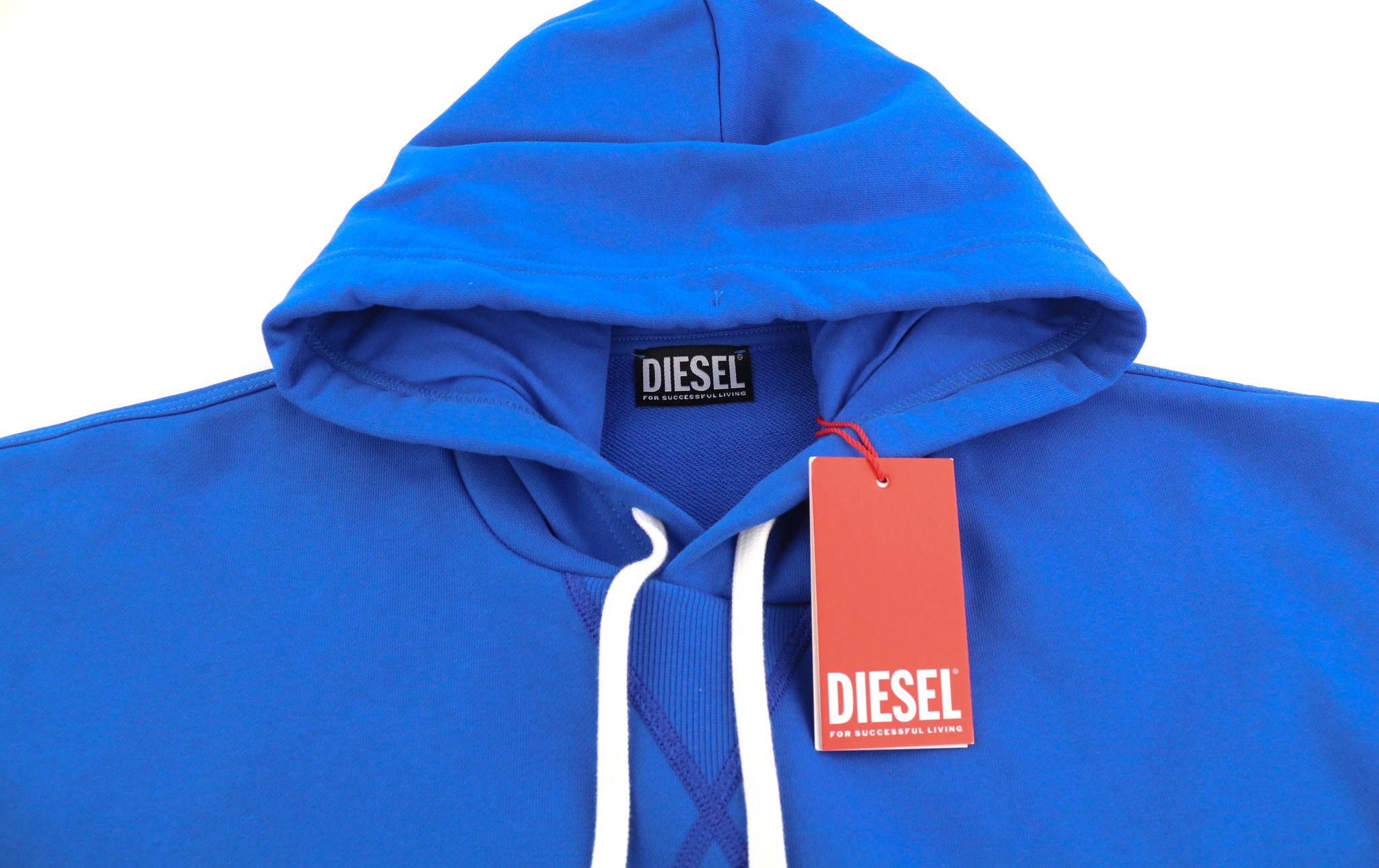 Diesel S-MUSTER 2XL Blue Hooded Pocket Logo Hoodie 40380 Size US XXL / EU 58 / 5 - 4 Thumbnail