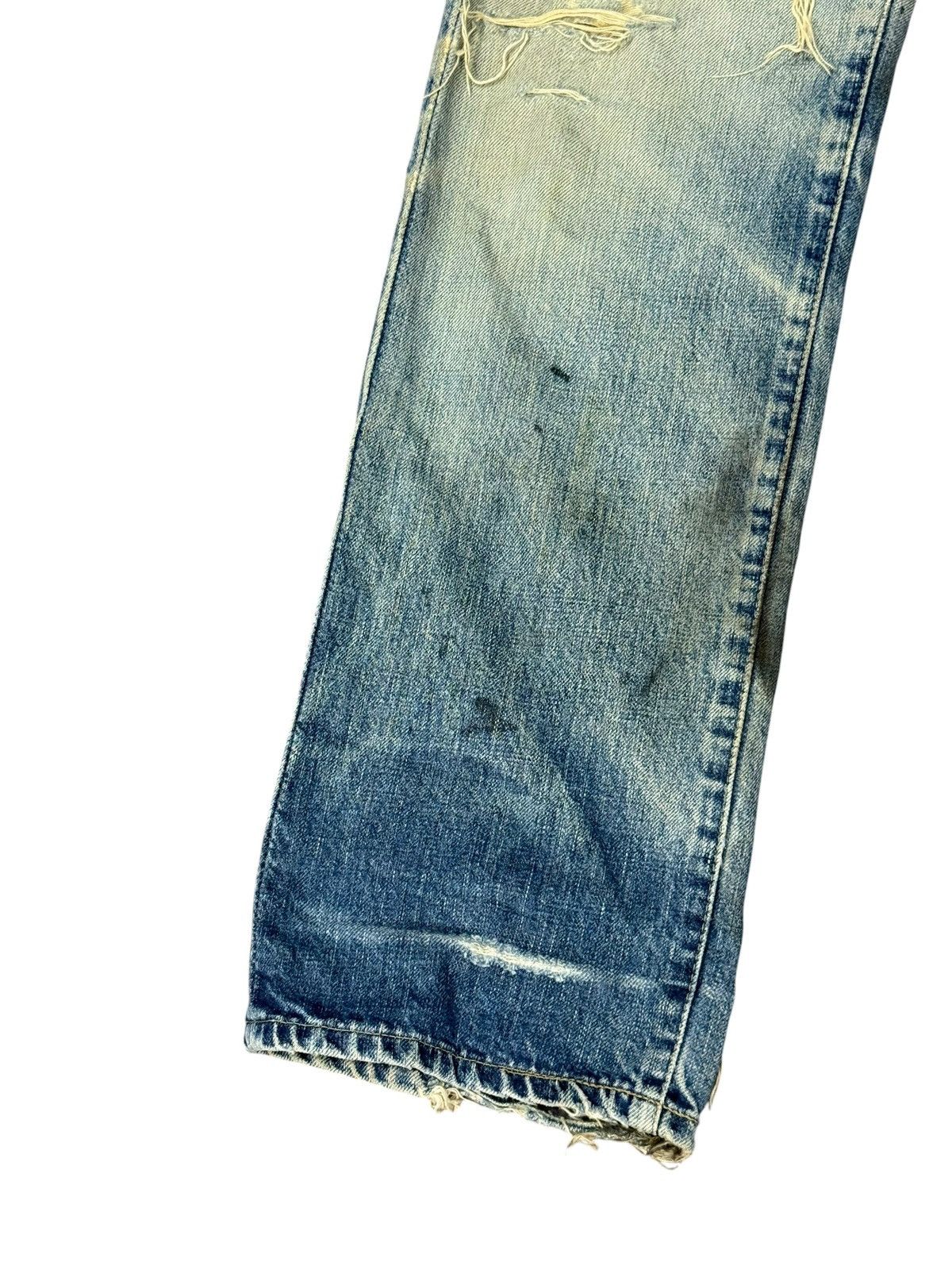 Levi's Vintage Clothing Levi’s Big E 701 LVC Japan Straight Distress Selvedge 3🟦5 Size US 29 - 2 Thumbnail