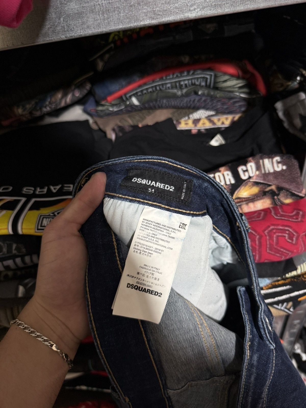 Dsquared2 Rare Luxury Dsquared2 Distressed Denim Navy Jeans Size 54 Size US 38 / EU 54 - 12 Thumbnail
