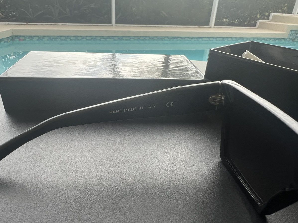 Retrosuperfuture Retrosuperfuture amazing, futuristic shaped black sunglasses Size ONE SIZE - 4 Thumbnail