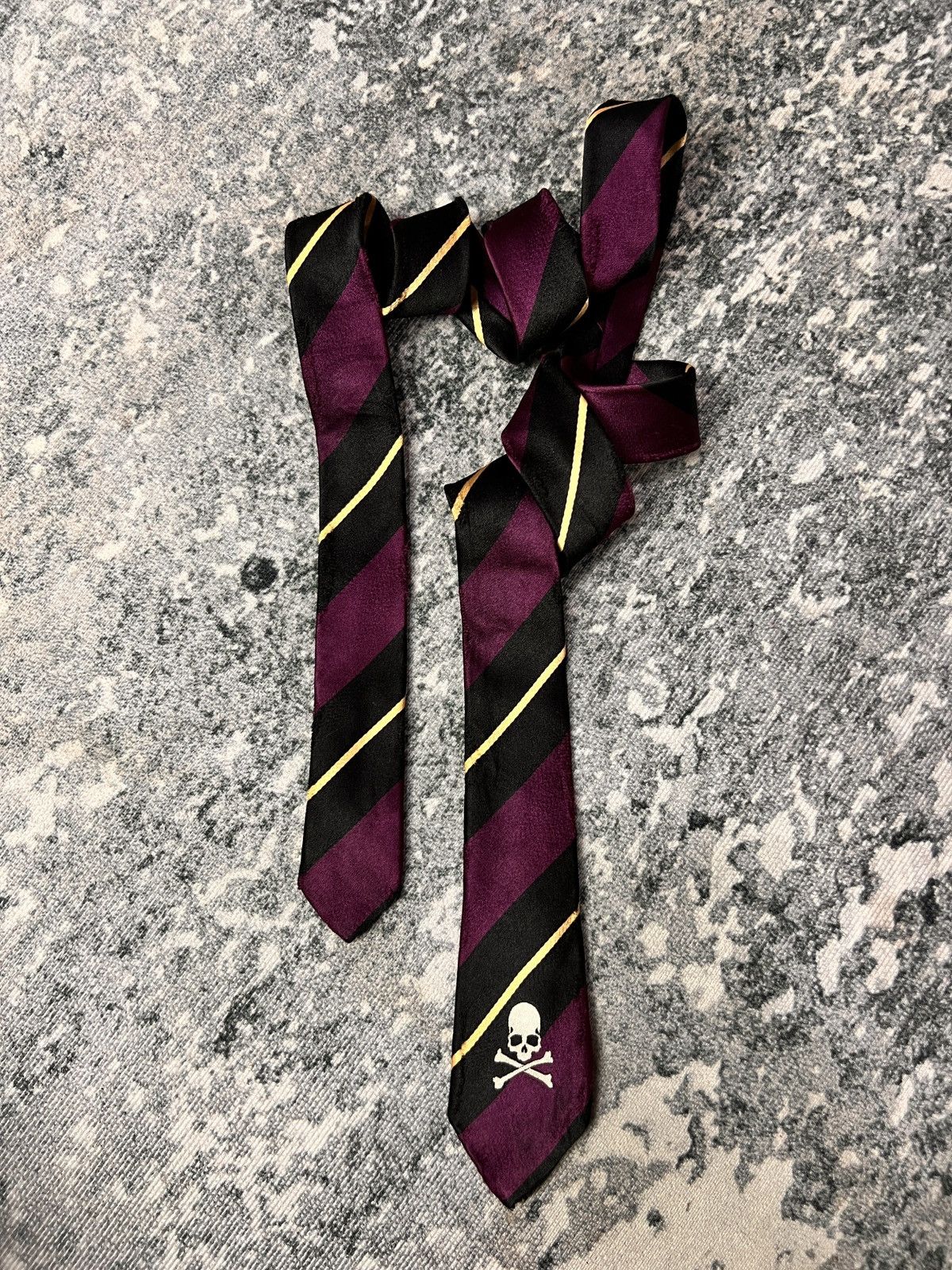 Mastermind Japan Mastermind Japan Distressed Silk Tie Size ONE SIZE - 7 Thumbnail