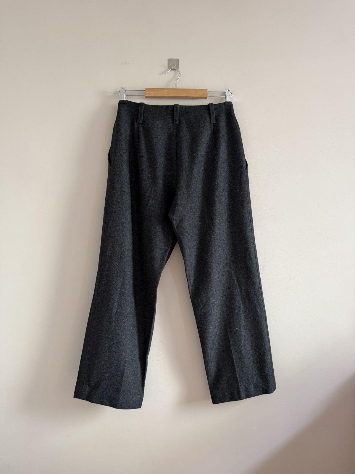 Raf Simons Jil Sander Tailored Wool Trousers Grey Size 28" / US 6 / IT 42 - 7 Thumbnail
