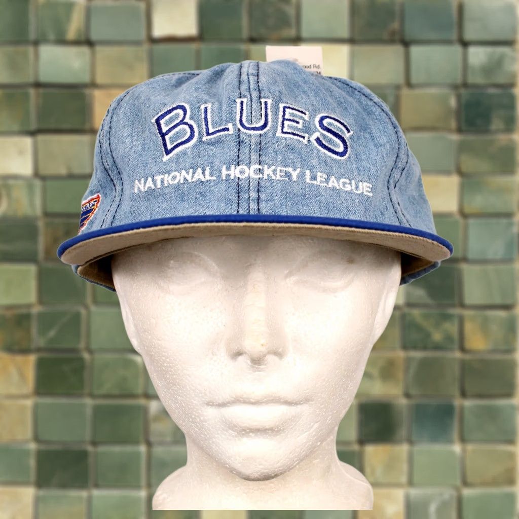Vintage VINTAGE AJD St Louis Blues Hockey Cap 1990s NHL Adjustable Blue 90s Size ONE SIZE - 1 Thumbnail