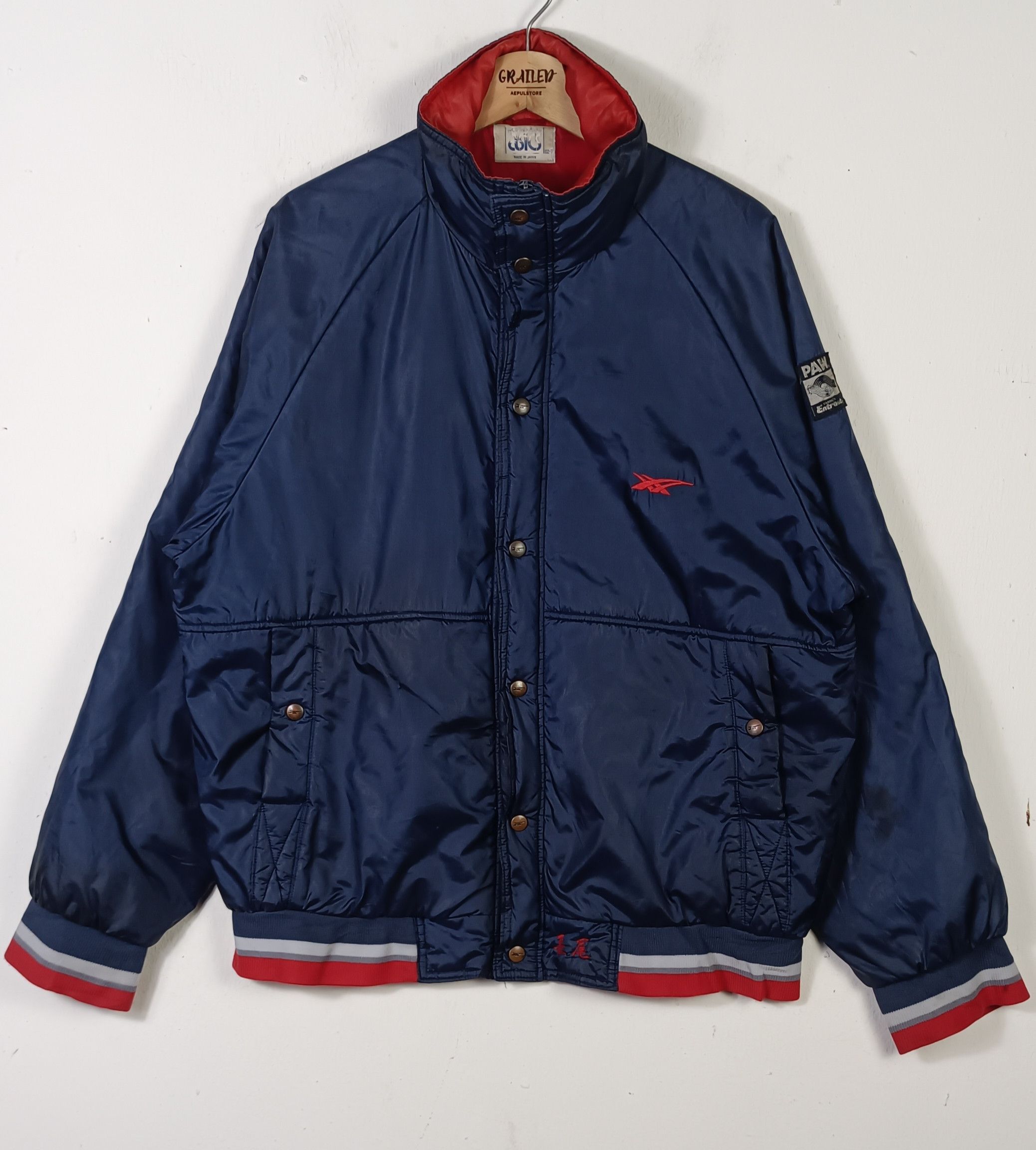 Vintage Asics Paw Entrant Bomber Jacket
