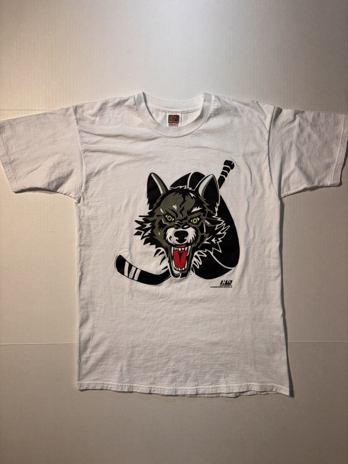 Fruit Of The Loom Vtg Chicago Wolves IHL NHL Hockey Logo 1996 90’s T-shirt L Size US L / EU 52-54 / 3 - 1 Thumbnail