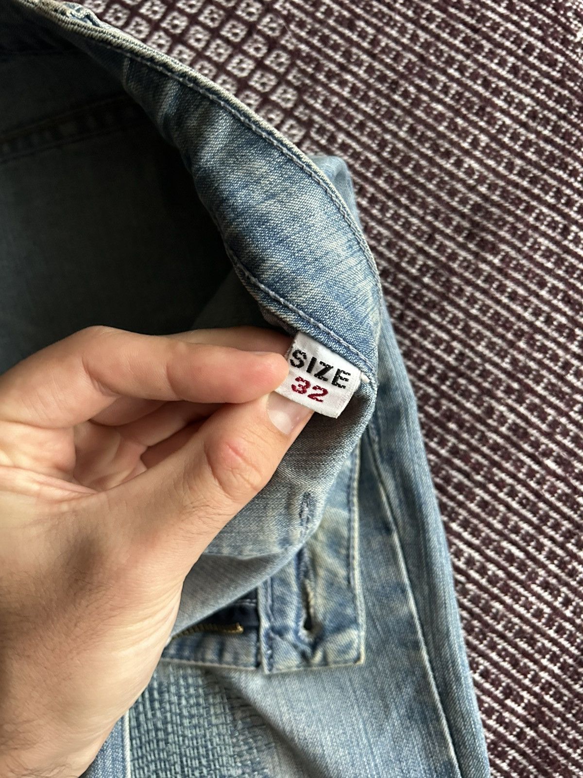 Vintage Vintage Y2K Distressed Faded Jeans Unisex Flared Streetwear Size US 32 / EU 48 - 7 Thumbnail