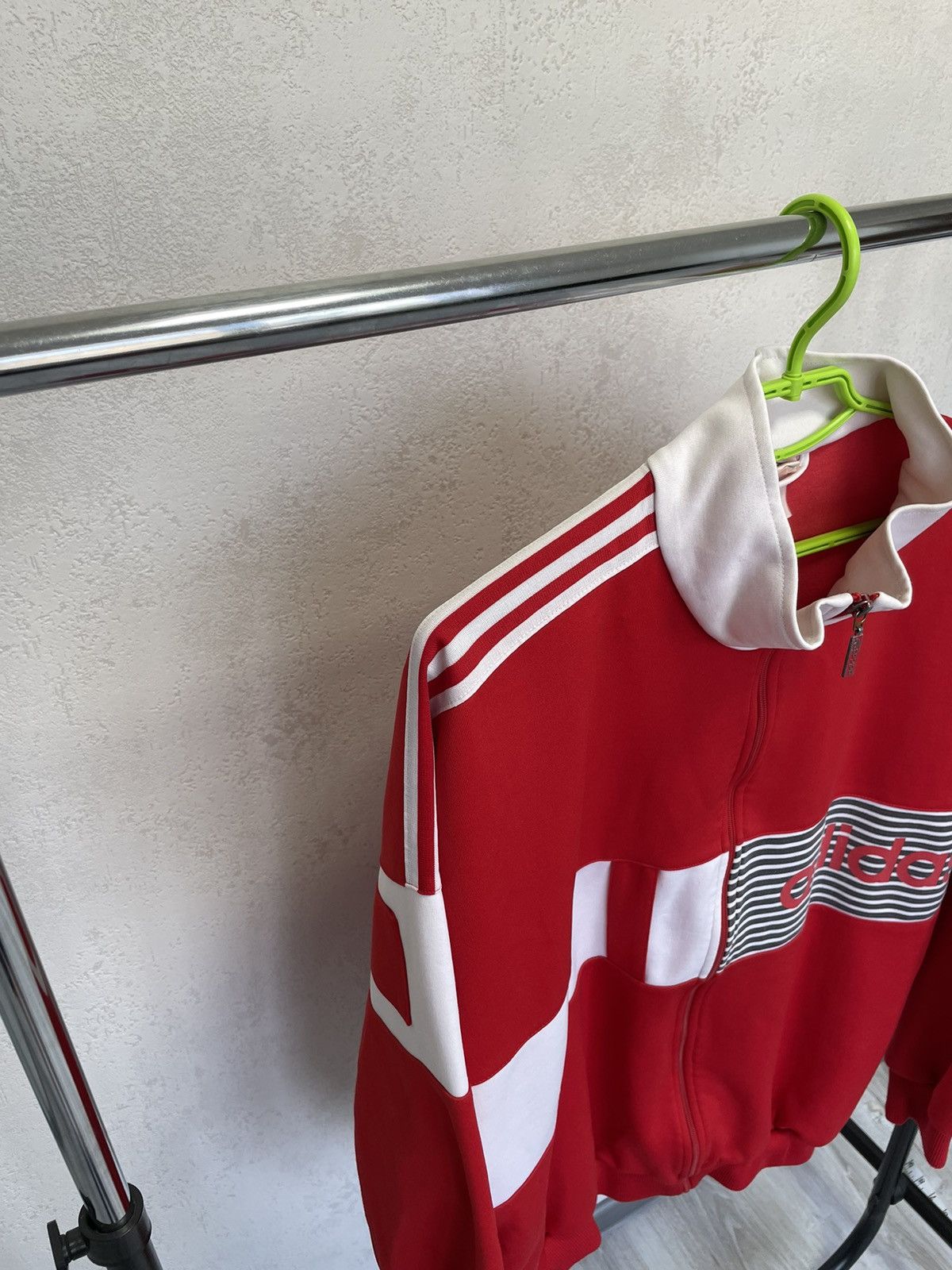 Adidas × Vintage Vintage Rare 80s Adidas Track top Striped Baggy Size US M / EU 48-50 / 2 - 2 Thumbnail
