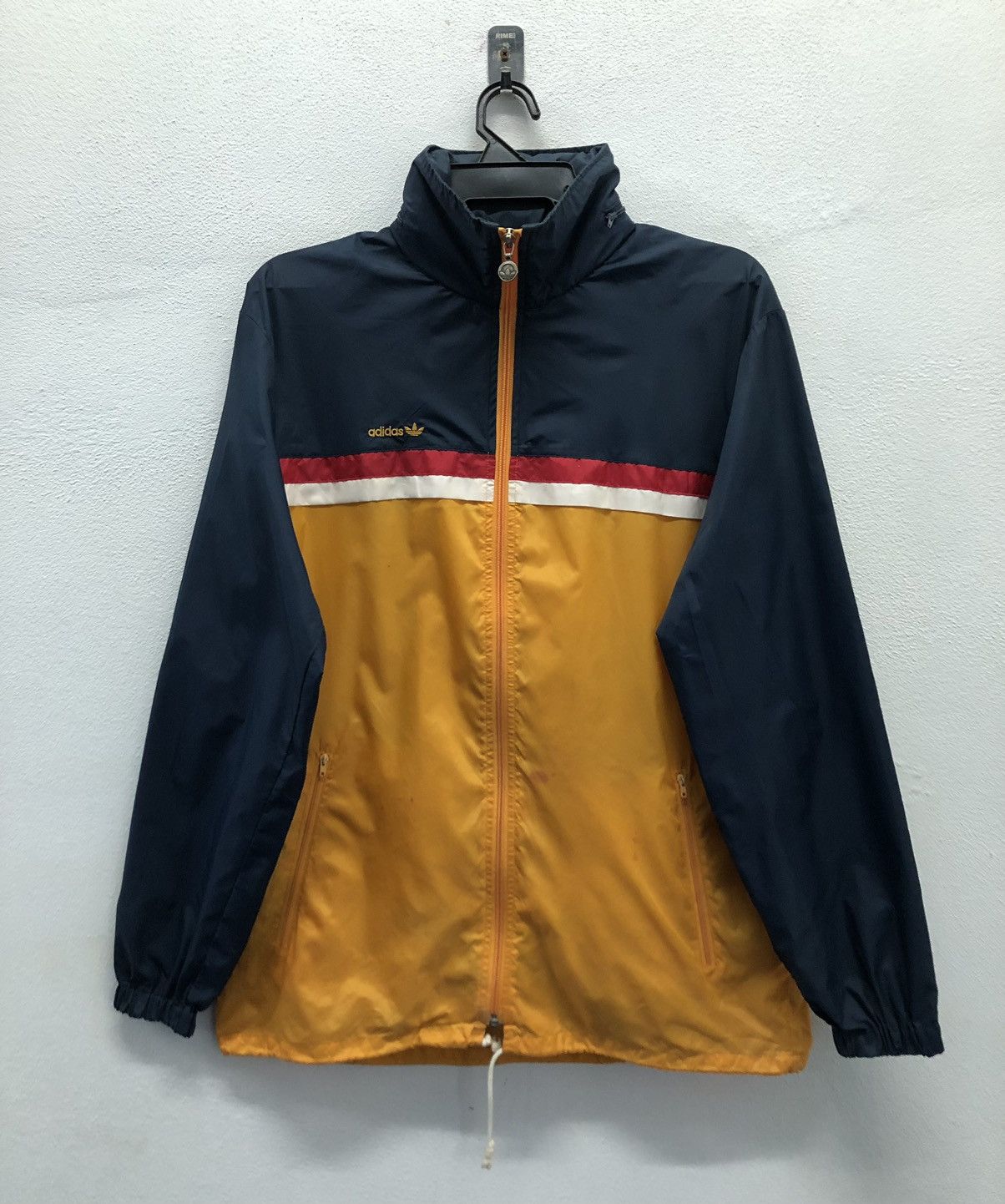Vintage Adidas × Descente Colorblock Nylon Windbreaker