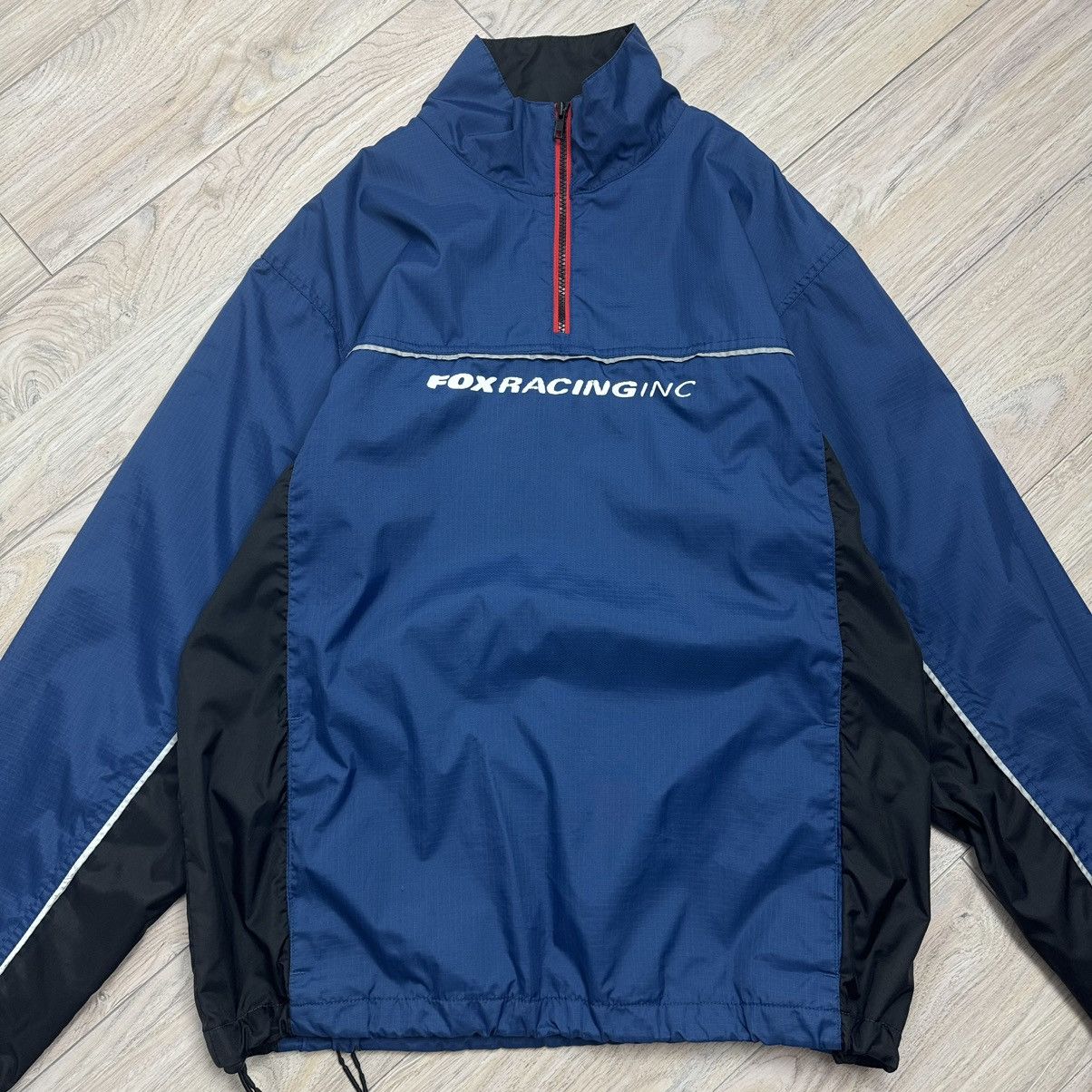 Fox Racing Vintage 90s FOX Racing Polyester 1/4 Zip Light Jacket Size US L / EU 52-54 / 3 - 2 Thumbnail