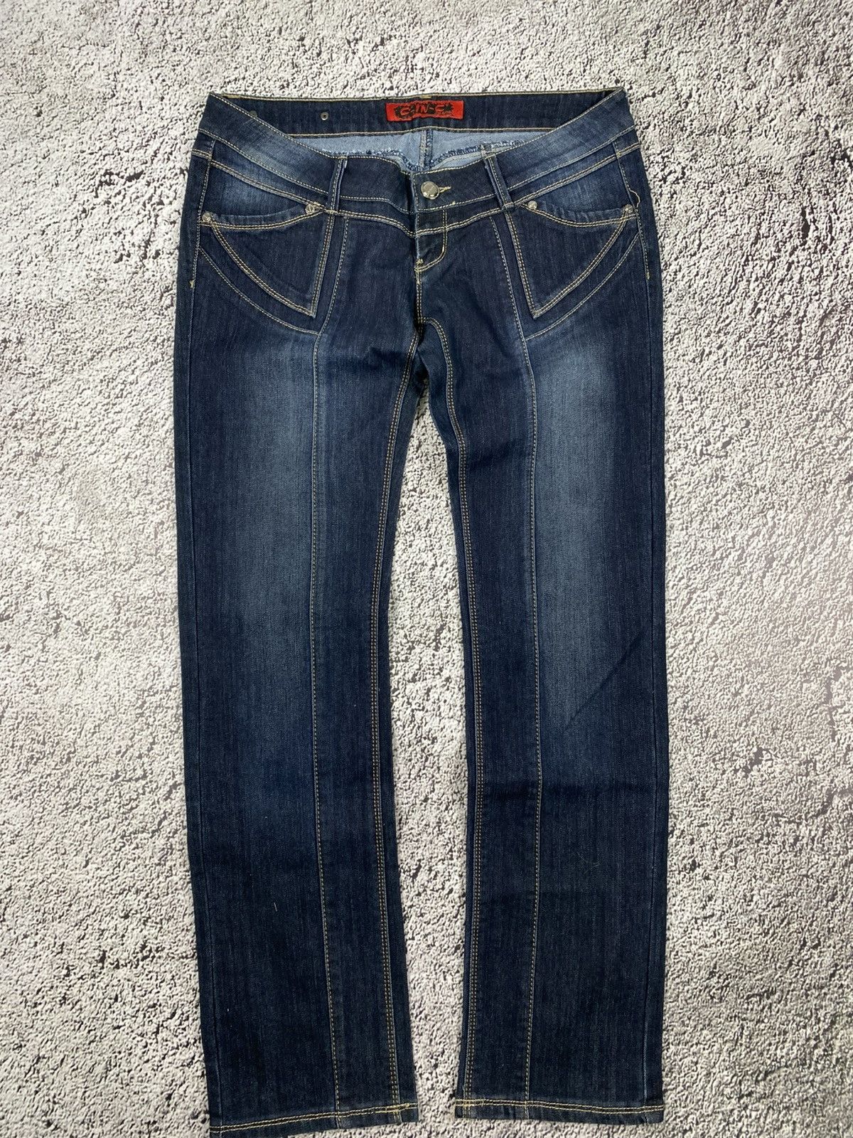 Vintage Vintage Y2K 00s style low rise faded jeans streetwear Size 34" / US 12 / IT 48 - 1 Thumbnail