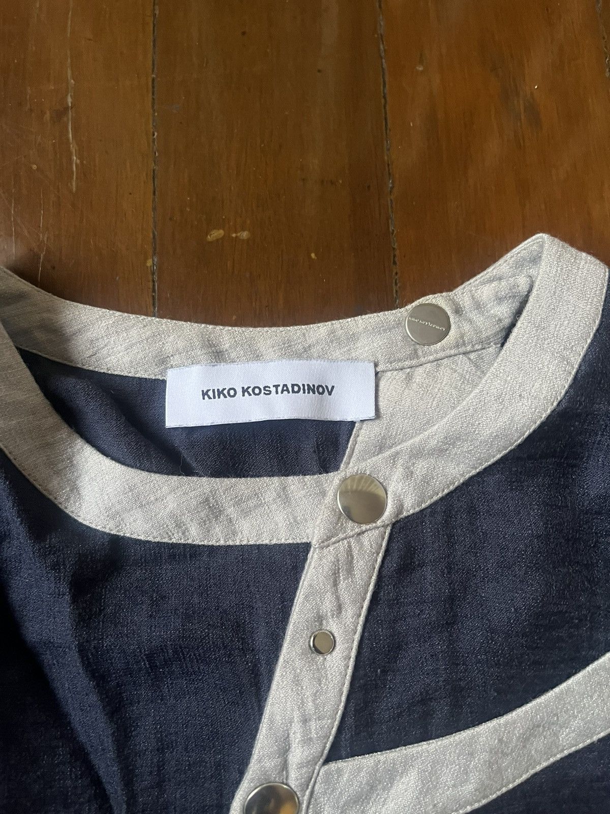 Kiko Kostadinov SS21 Kiko Kostadinov Navy Isaac Shirt Size US M / EU 48-50 / 2 - 4 Thumbnail