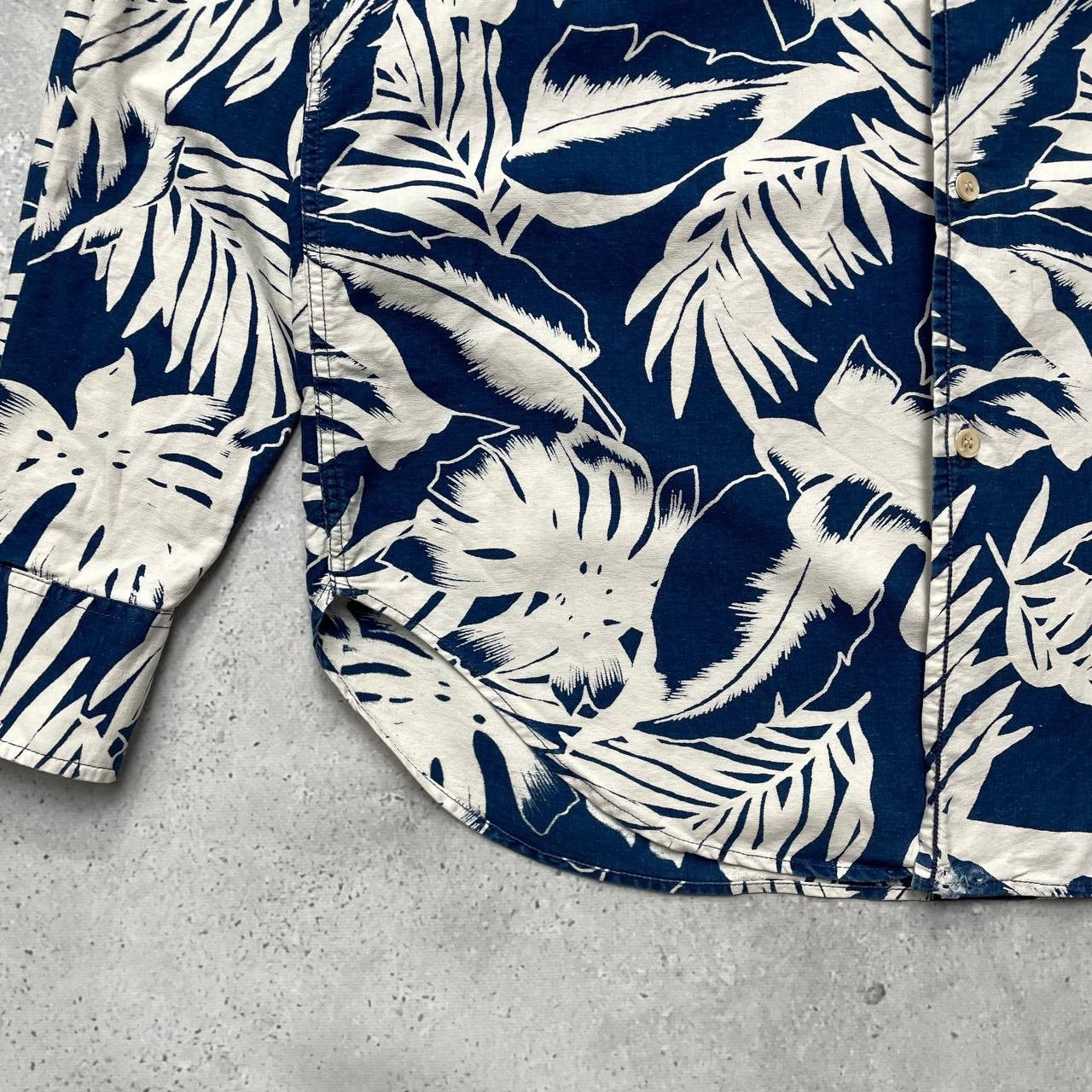 Our Legacy Our Legacy 1980-81 Floral Indigo Long Sleeve Shirt Size S Size US S / EU 44-46 / 1 - 15 Thumbnail