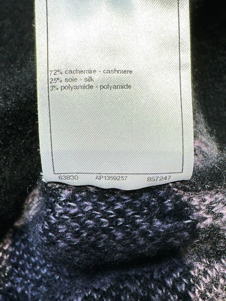 Chanel Chanel Gradient purple black star pattern long-sleeved cas Size XXS / US 00 / IT 34 - 6 Thumbnail