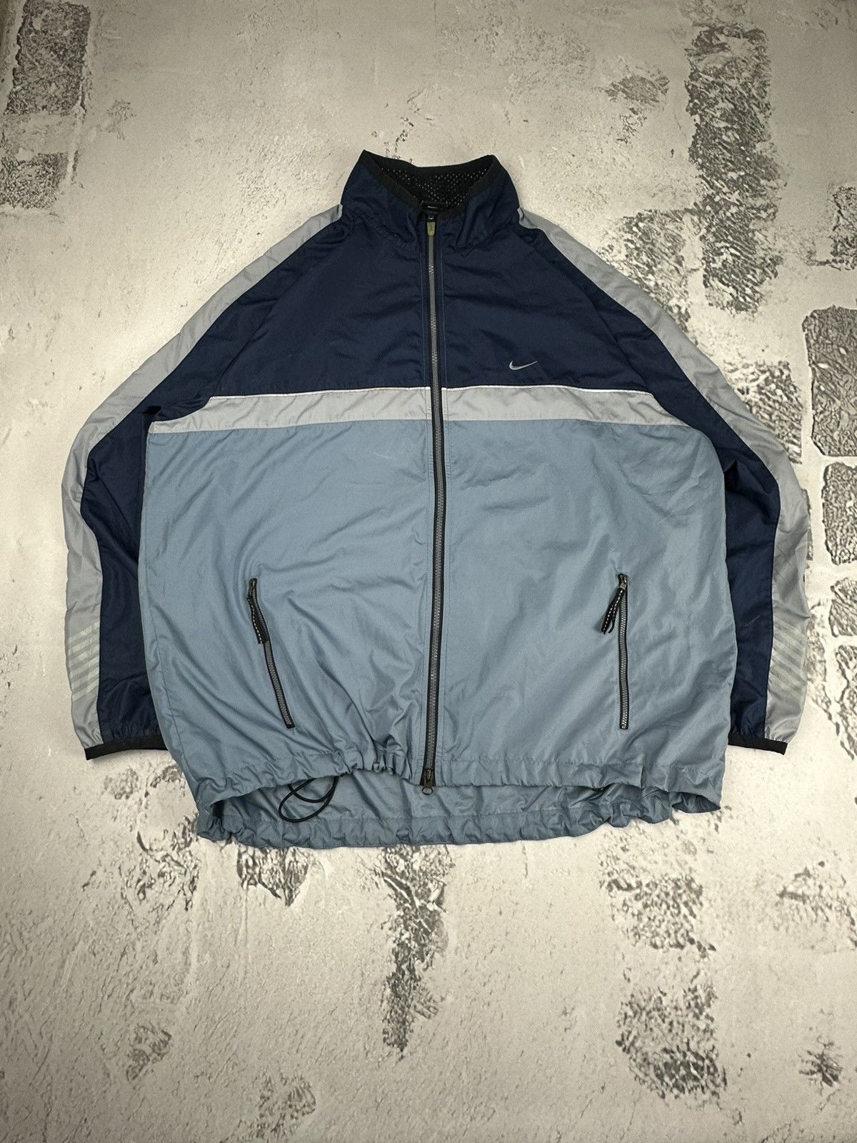 Nike Vintage Y2K Nike Swoosh Windrunner Light Drill Jacket 90s Size US XL / EU 56 / 4 - 1 Thumbnail