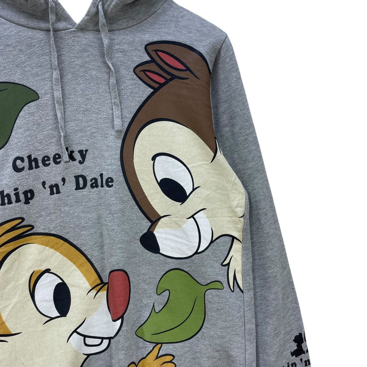 Disney 💥Vintage Chip And Dale Over Print Hooded Pullover Size US M / EU 48-50 / 2 - 6 Thumbnail