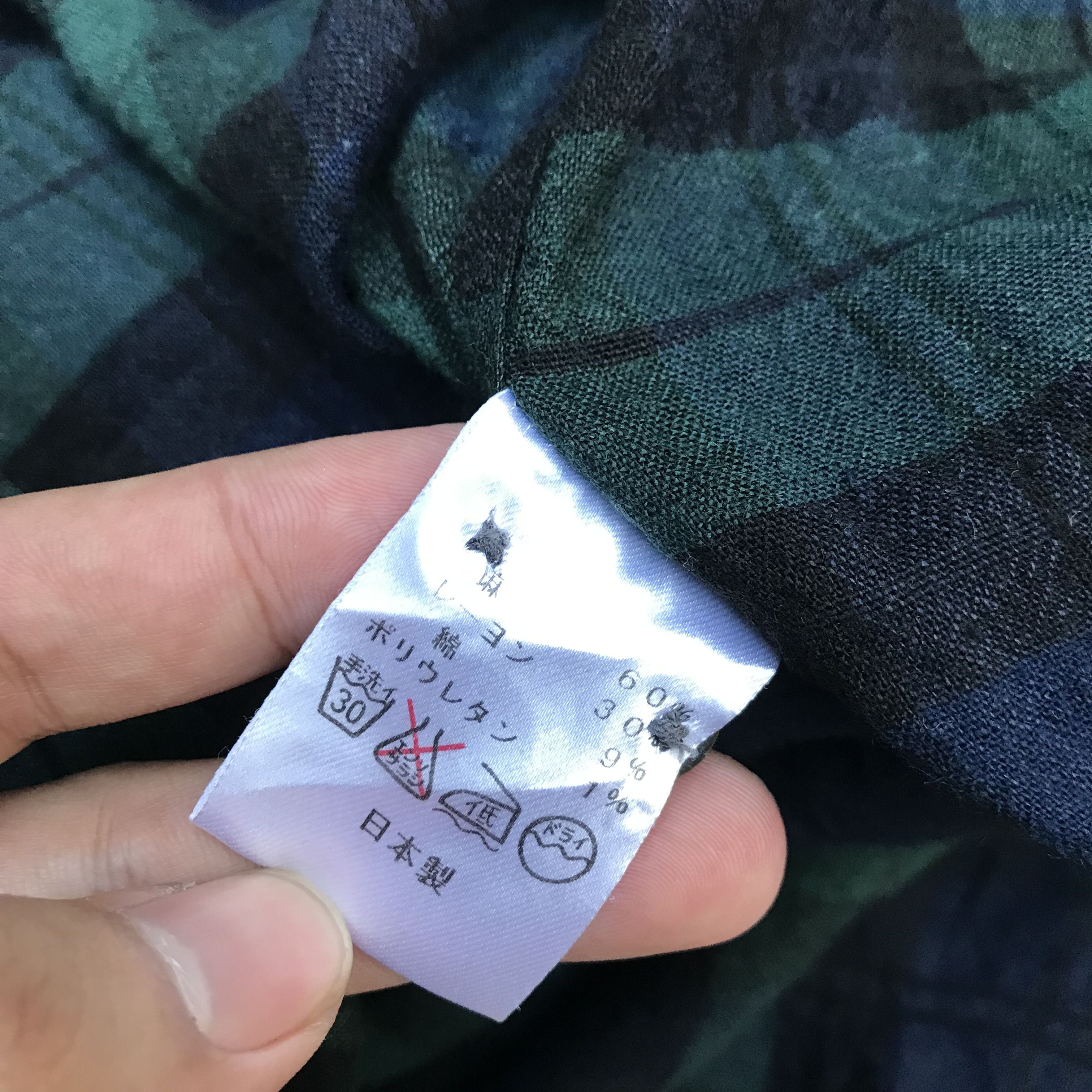 Japanese Brand Vintage Sanca japan Flannel Shirt long sleeves green union Size US M / EU 48-50 / 2 - 10 Thumbnail