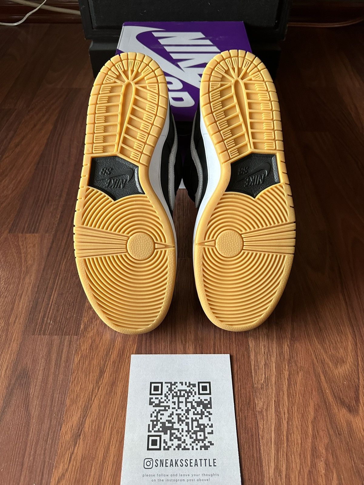 Nike Nike SB Dunk Low Pro Black Gum Size 11.5M CD2563-006 Size US 11.5 / EU 44-45 - 5 Thumbnail