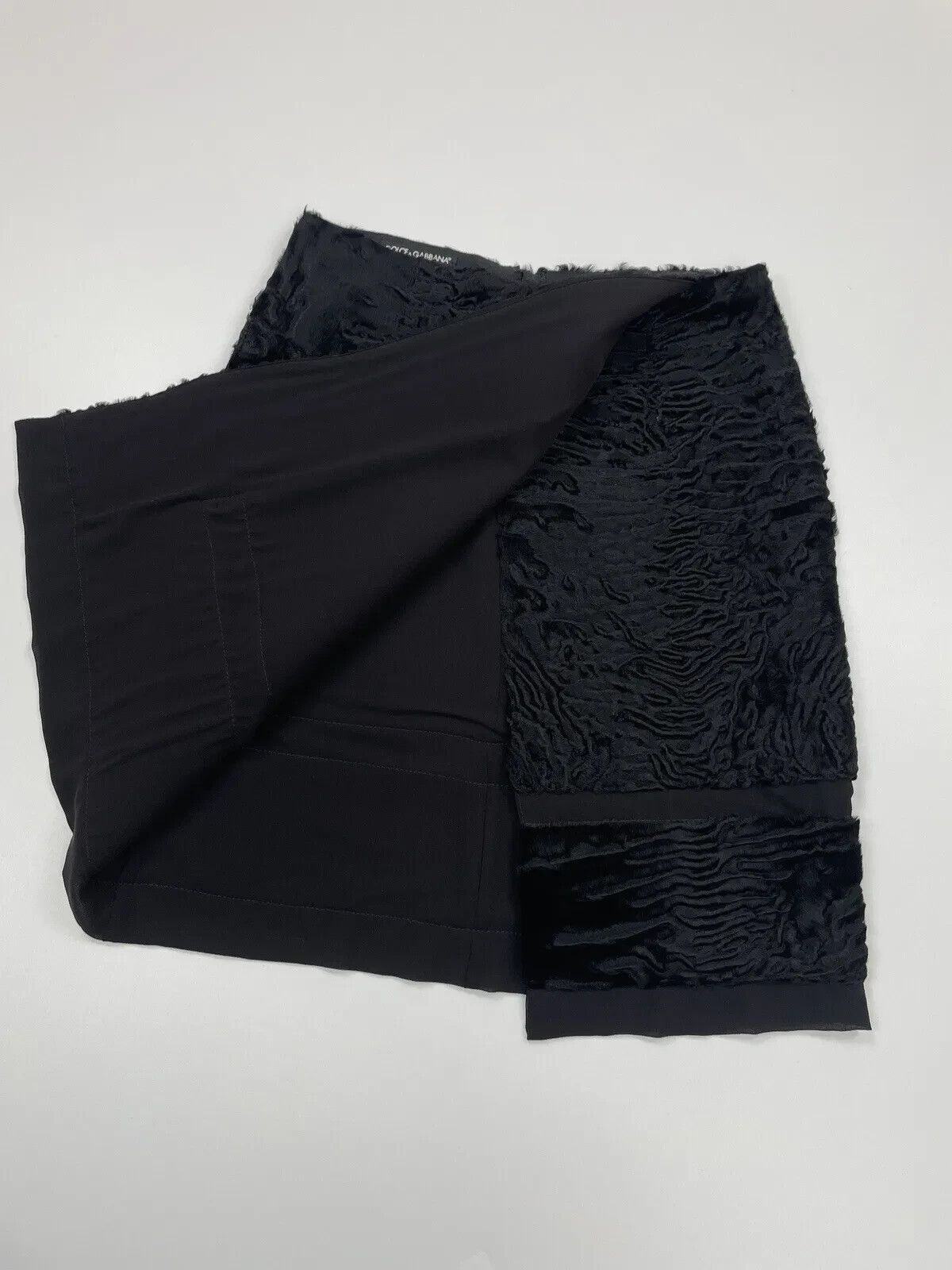 Dolce & Gabbana VINTAGE 2000s Dolce&Gabbana LAMBSKIN SILK SKIRT ARCHIVE Size 27" / US 4 / IT 40 - 2 Thumbnail