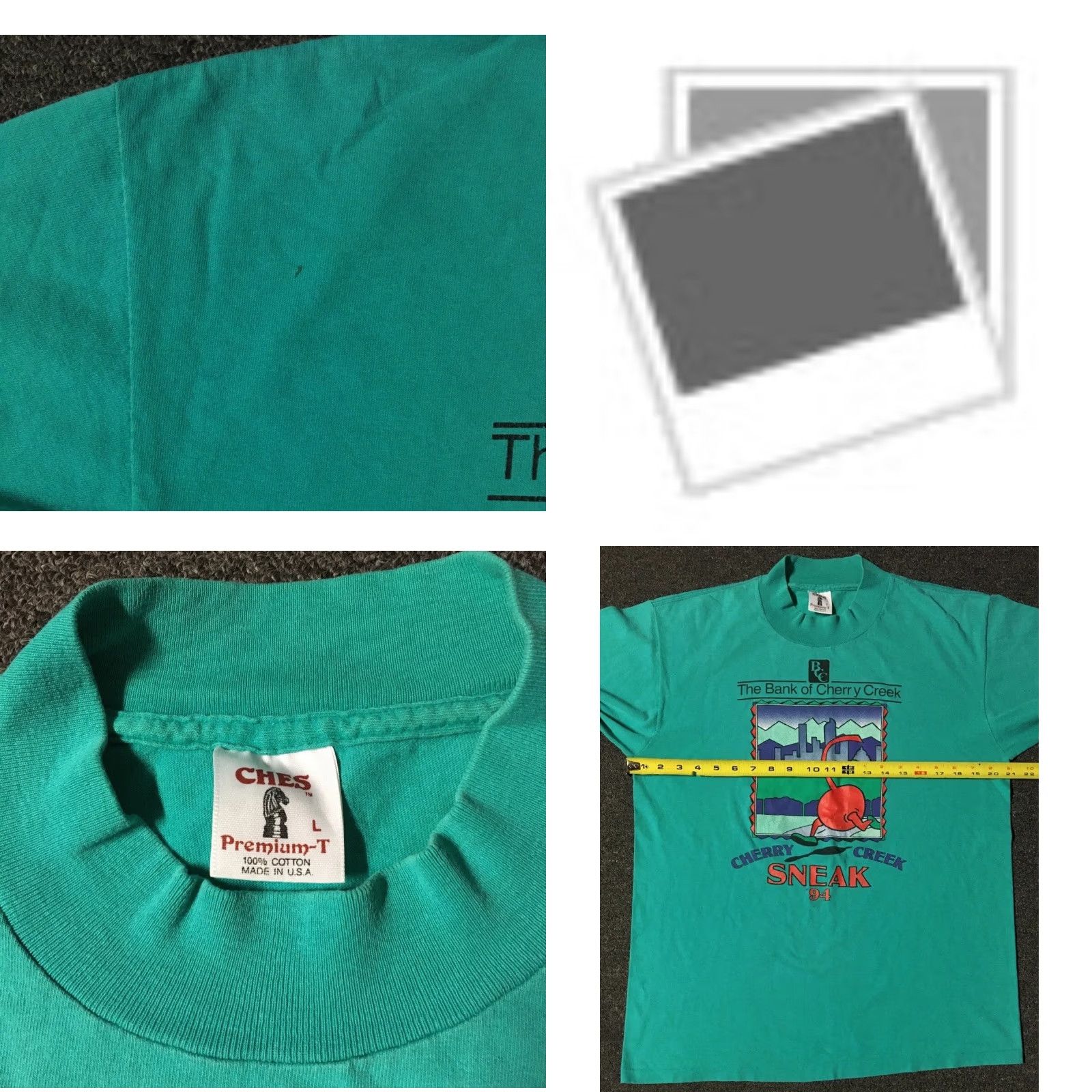 Vintage VINTAGE 90s Cherry Creek Sneak Faded Marathon Shirt M Green T-Shirt Men Long Sleeve Size M Size US M / EU 48-50 / 2 - 8 Thumbnail