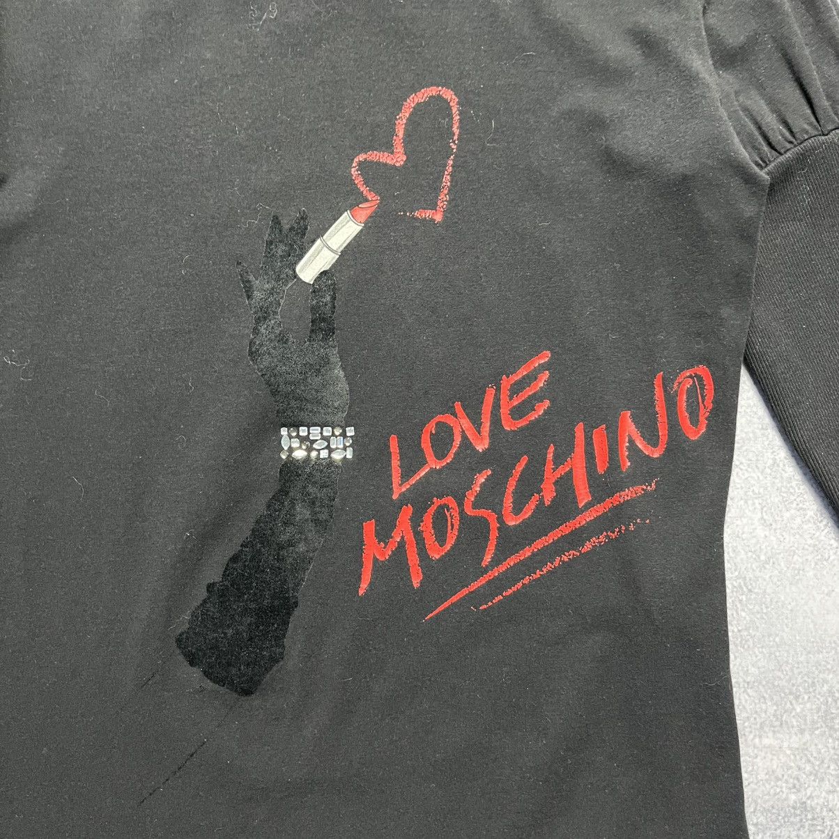 Love Moschino Love Moschino Big Logo Longsleeve Streetwear Y2K Designer Size L / US 10 / IT 46 - 4 Thumbnail