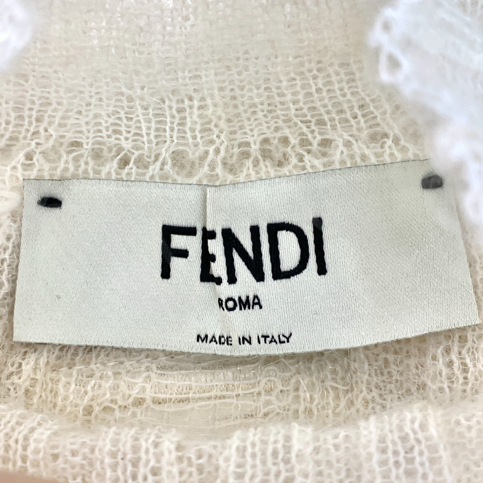 Fendi Fendi Sheer Knit Long Sleeve Cropped Turtleneck Sweater Size M / US 6-8 / IT 42-44 - 6 Thumbnail
