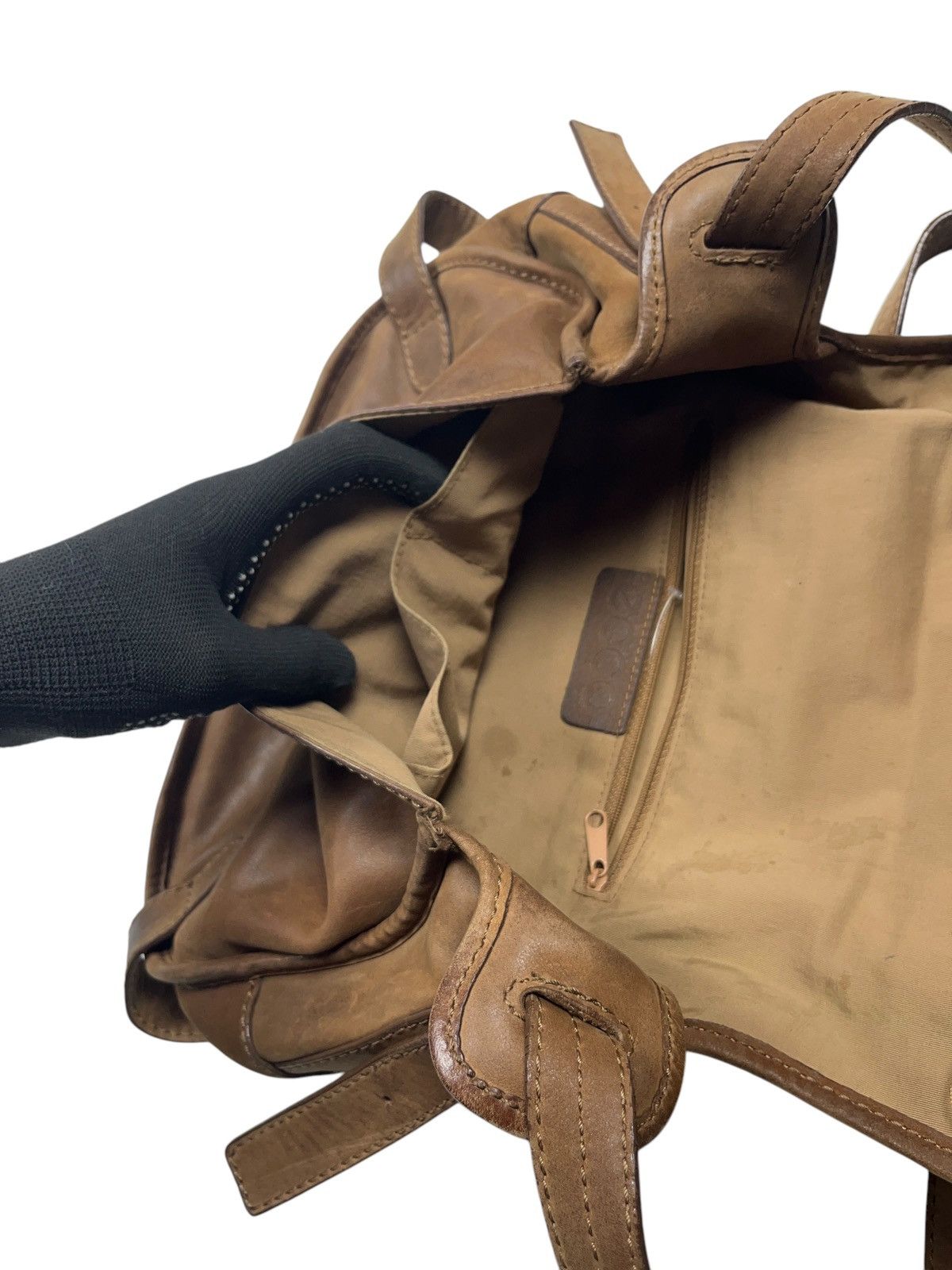 Ecco × Leather × Vintage Vintage Ecco Leather Messenger Bag Size ONE SIZE - 8 Thumbnail