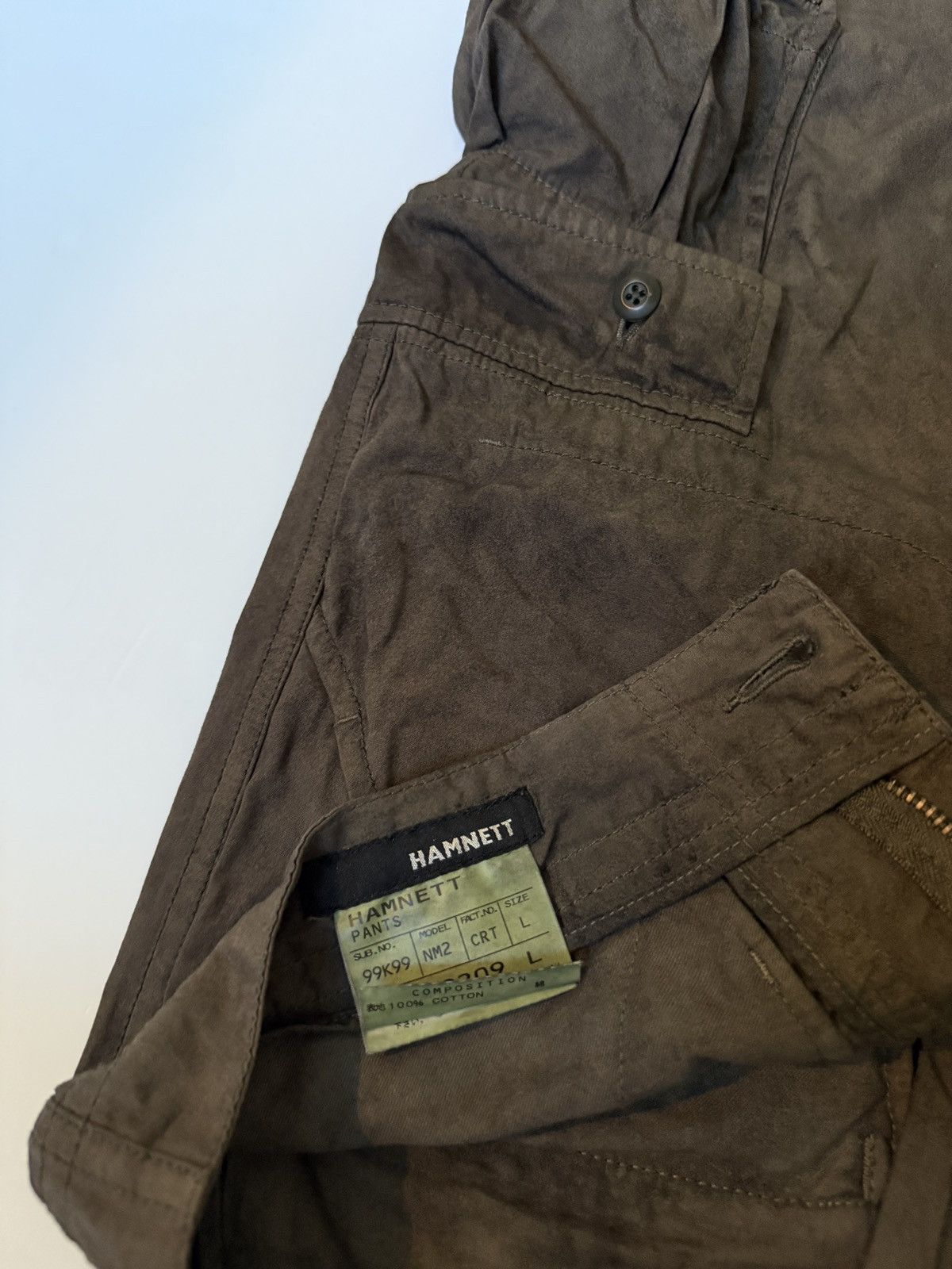 Katharine Hamnett London Katharine Hamnett overdyed flared cargo pant Size US 33 - 6 Thumbnail