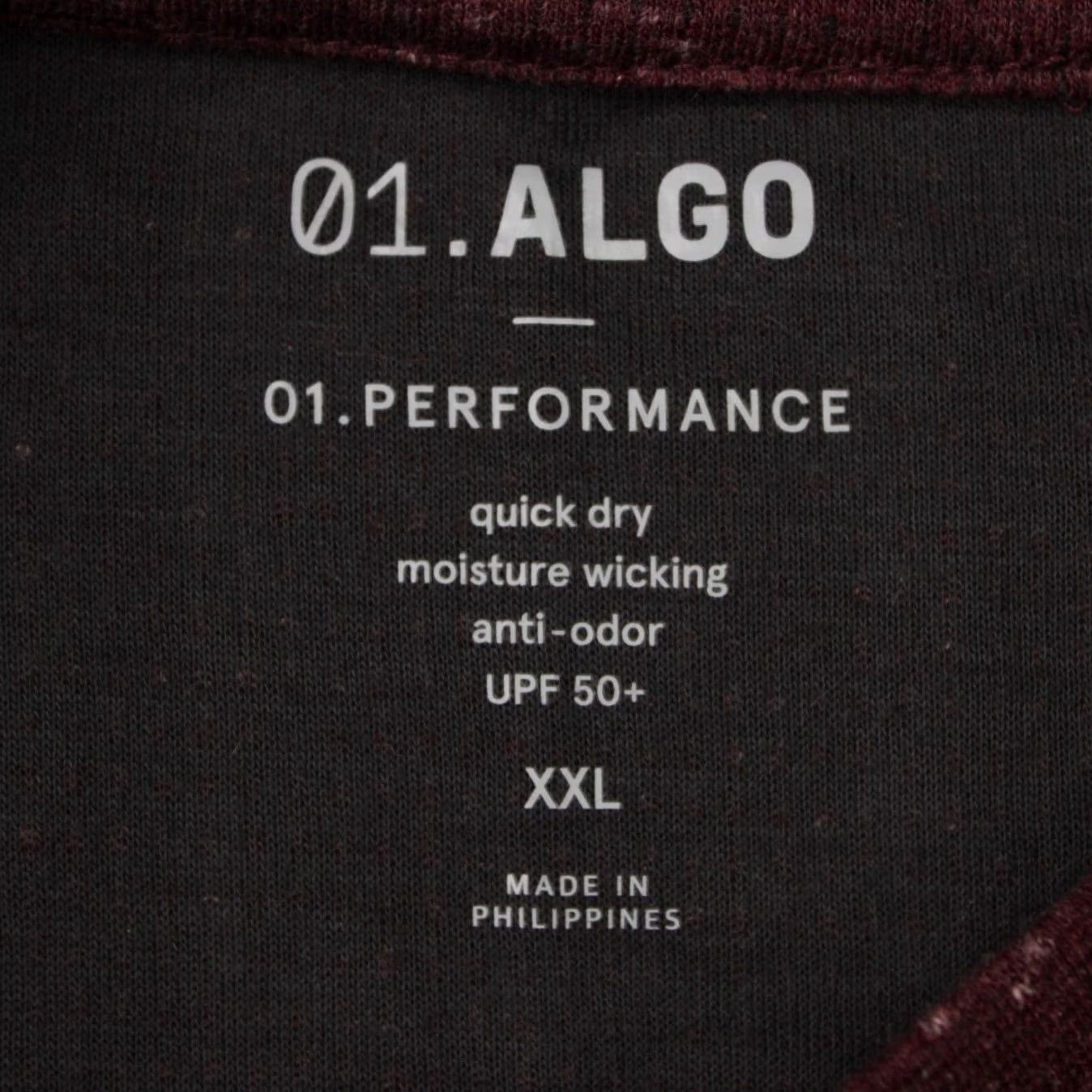 Vintage 01. Algo Red Performance Henley Shirt Mens 2XL 2XL Quick Dry Long Sleeve Size US XXL / EU 58 / 5 - 7 Thumbnail