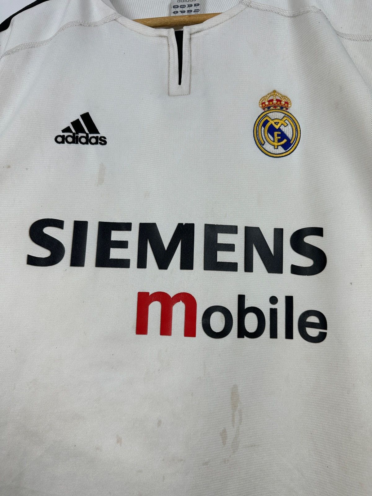 Vintage 2003-04 Vintage Adidas Real Madrid Home Soccer Jersey Size US L / EU 52-54 / 3 - 10 Thumbnail