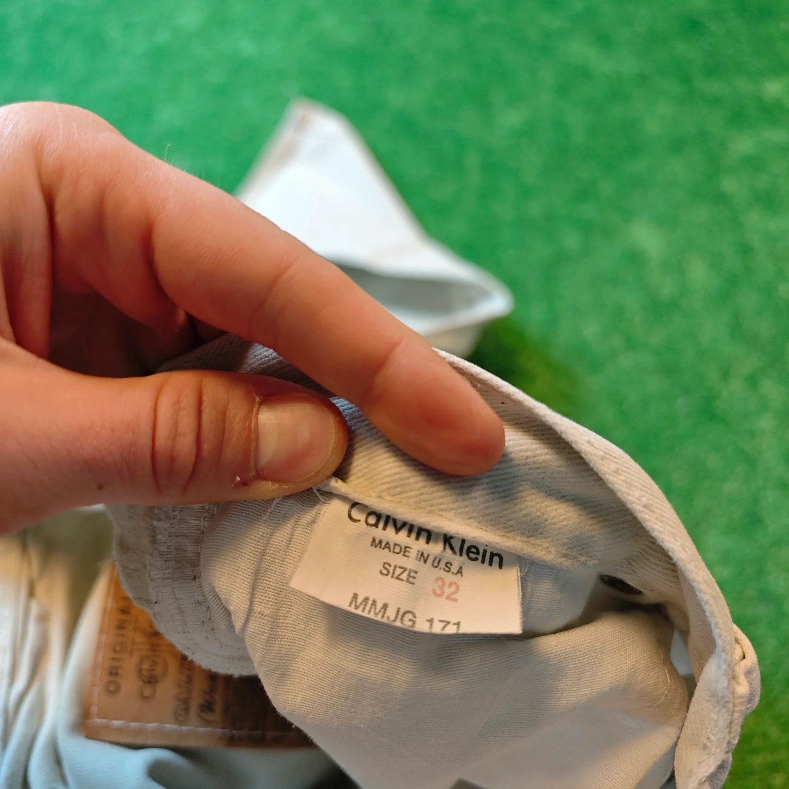 Calvin Klein Vintage Calvin Klein Jeans Womens 32 cream white 90s Size 32" / US 10 / IT 46 - 8 Thumbnail