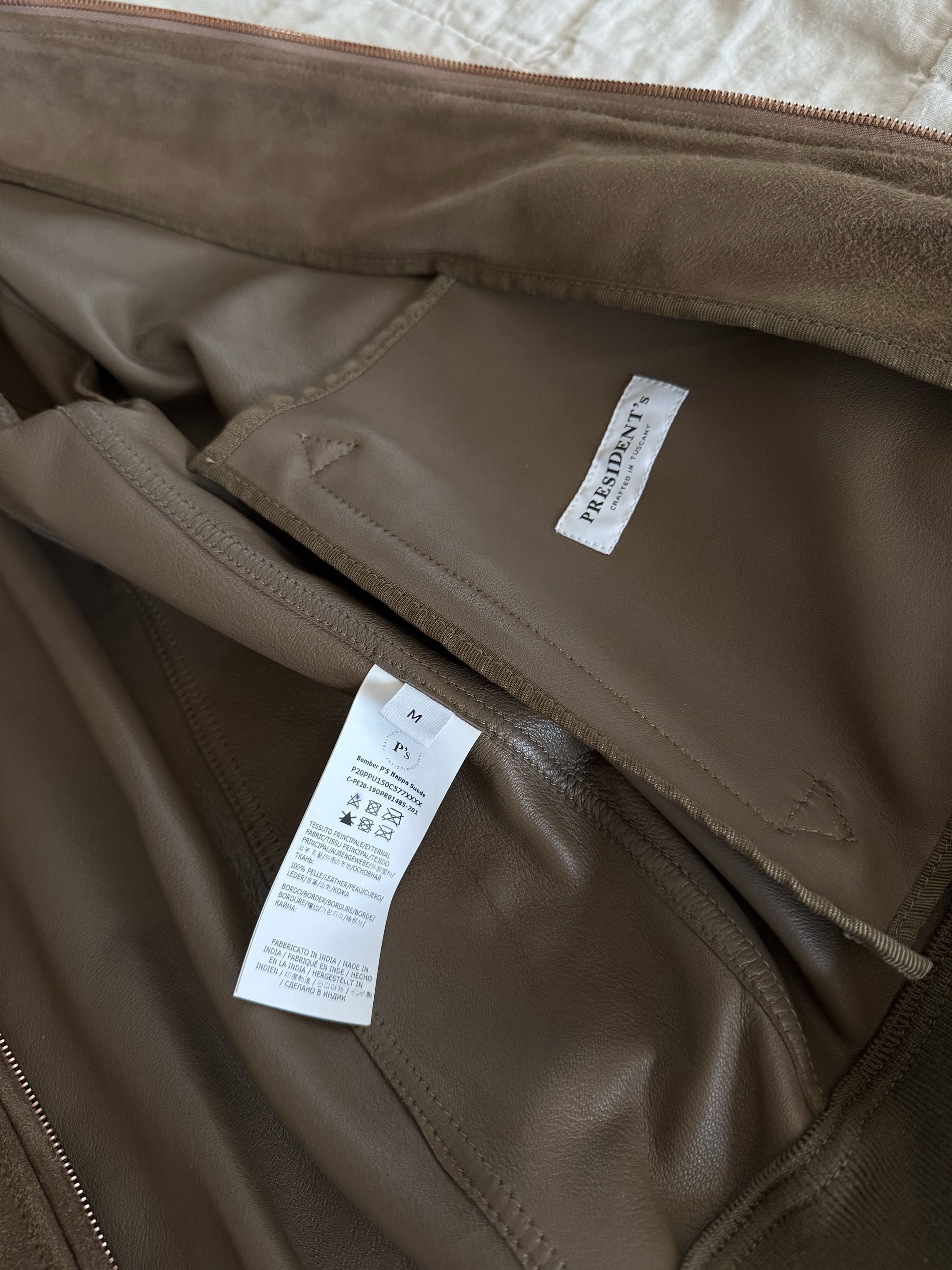 President's Nappa Suede Bomber Jacket Size US M / EU 48-50 / 2 - 4 Thumbnail
