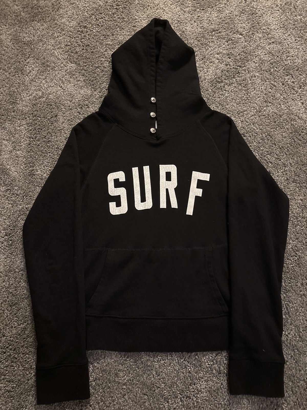 KAPITAL フェザーフーディ サイズ0 Japanese Brand × Kapital Kapital Surf Hoodie Black | Grailed