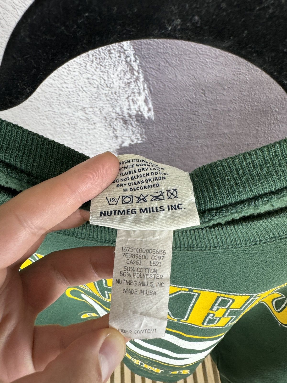 Lee × Nutmeg × Vintage Lee Sport Nutmeg vintg 1997 Packers Green Bay NFL sweatshirt Size US XL / EU 56 / 4 - 9 Thumbnail