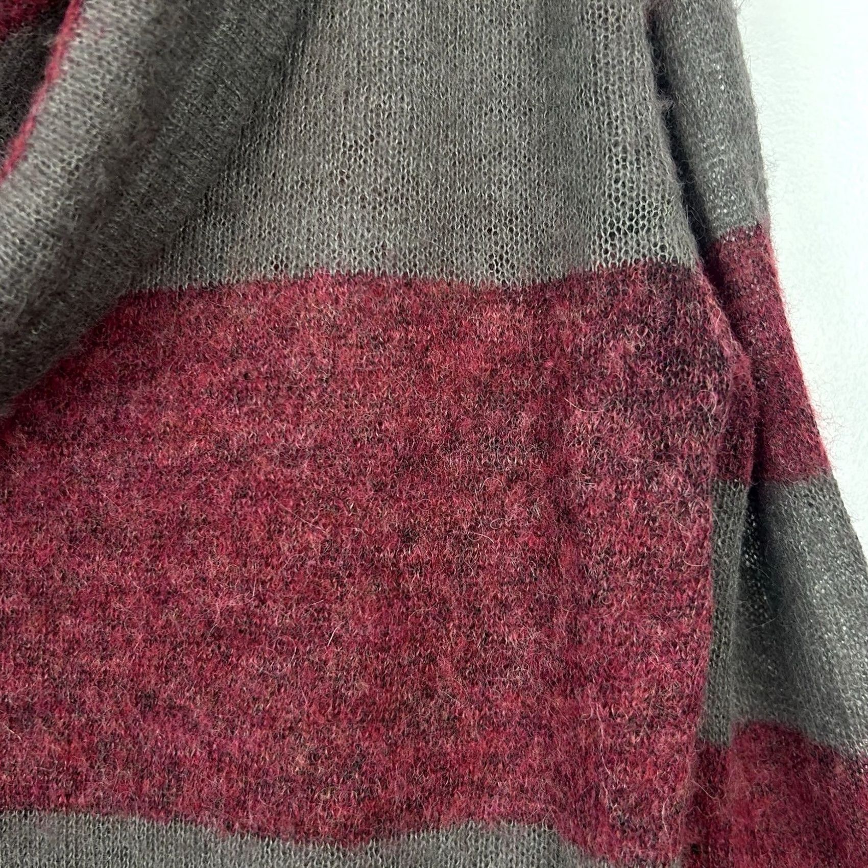 Free People Free People Sweater Womens M Cowl Neck Alpaca Blend Stripes Gray Soft Fall Size M / US 6-8 / IT 42-44 - 4 Thumbnail