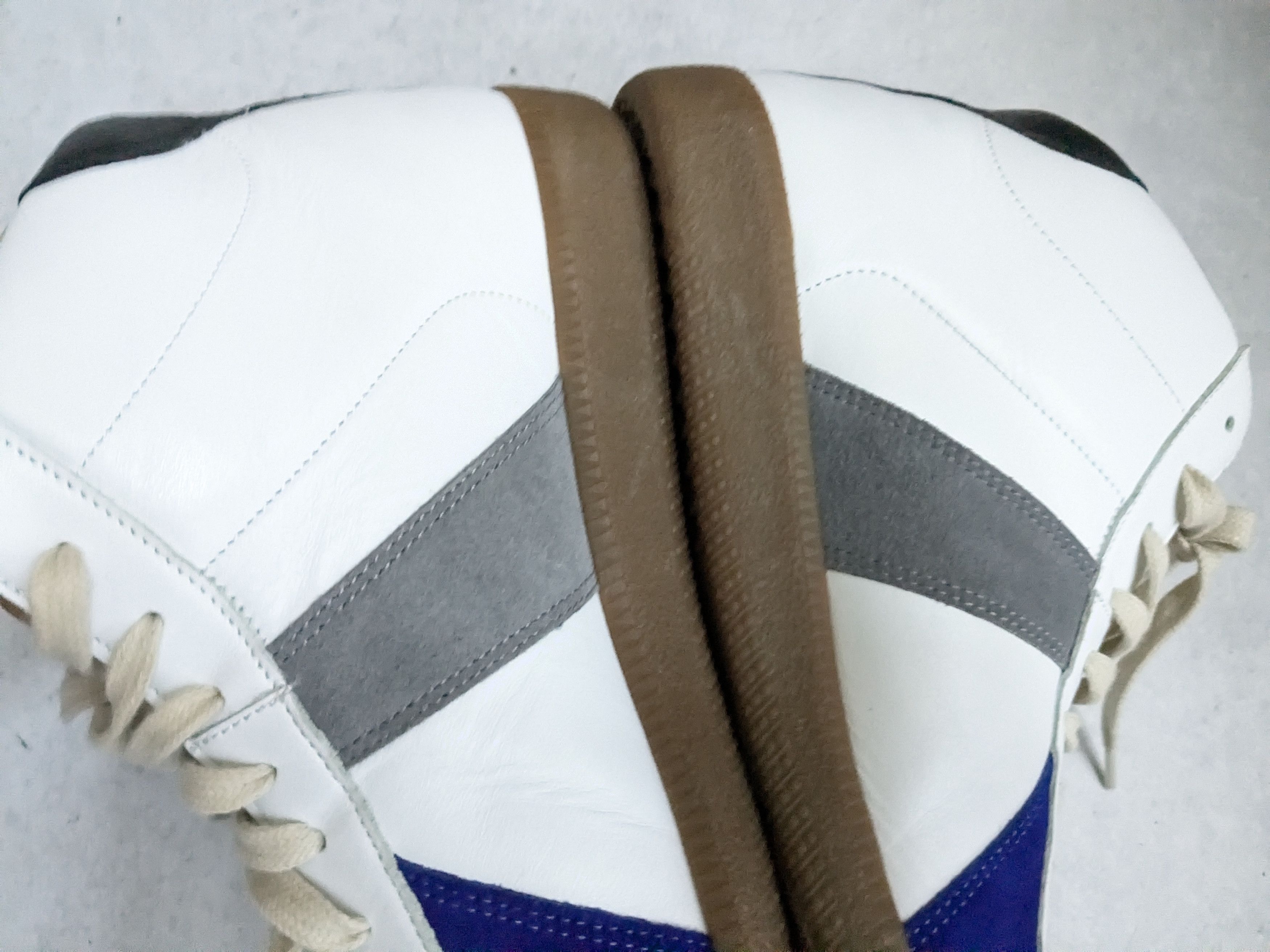Maison Margiela Maison Margiela Replica GAT White Blue 11 44 High Tops Size US 11 / EU 44 - 11 Thumbnail