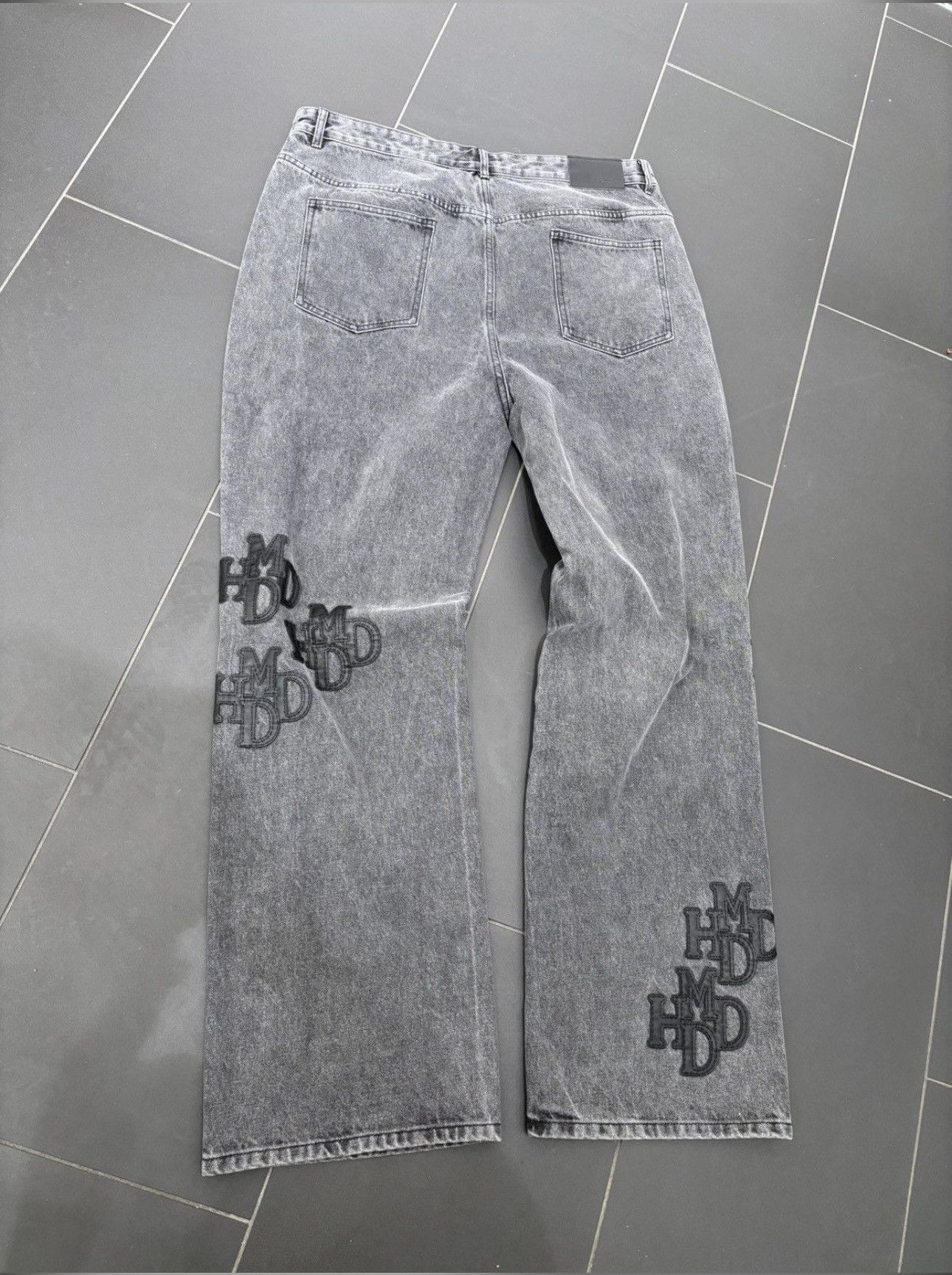 HMDD HMDD Patch Jeans Black/Gray XX-Large Size US 38 / EU 54 - 3 Thumbnail