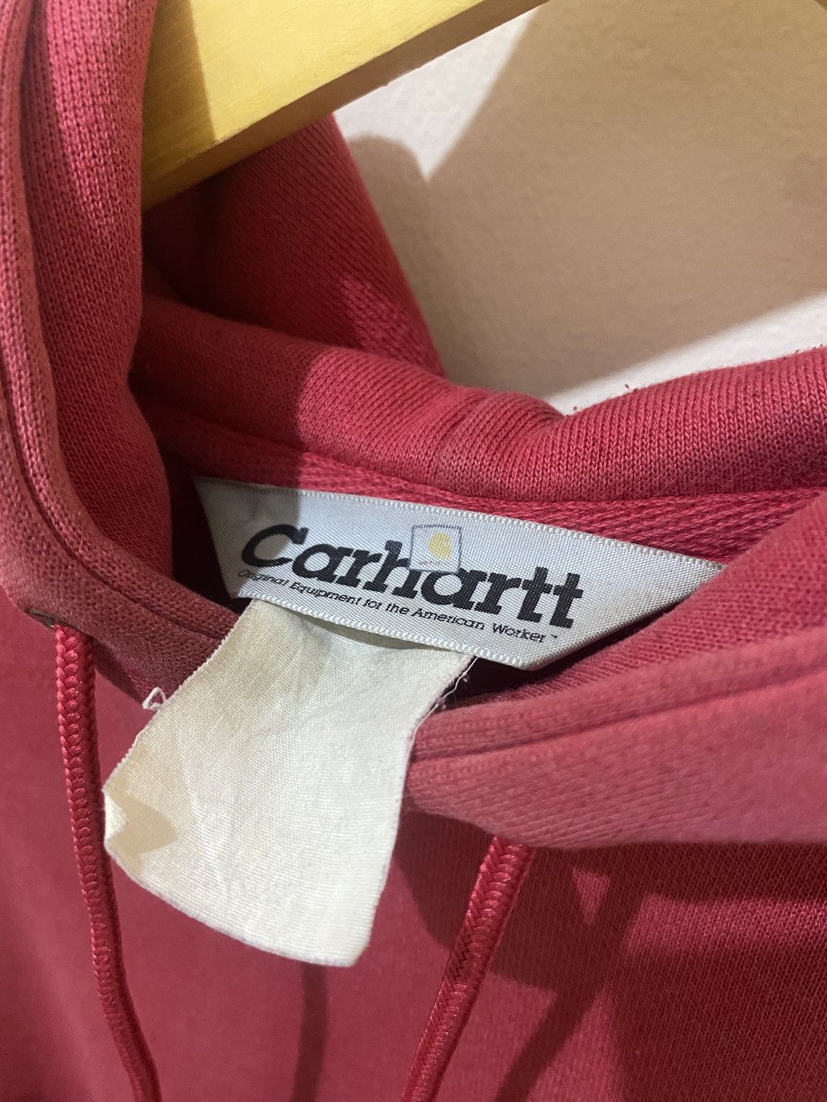 Carhartt Carhartt Hoodie Vintage 90’s Red Size US XL / EU 56 / 4 - 5 Thumbnail