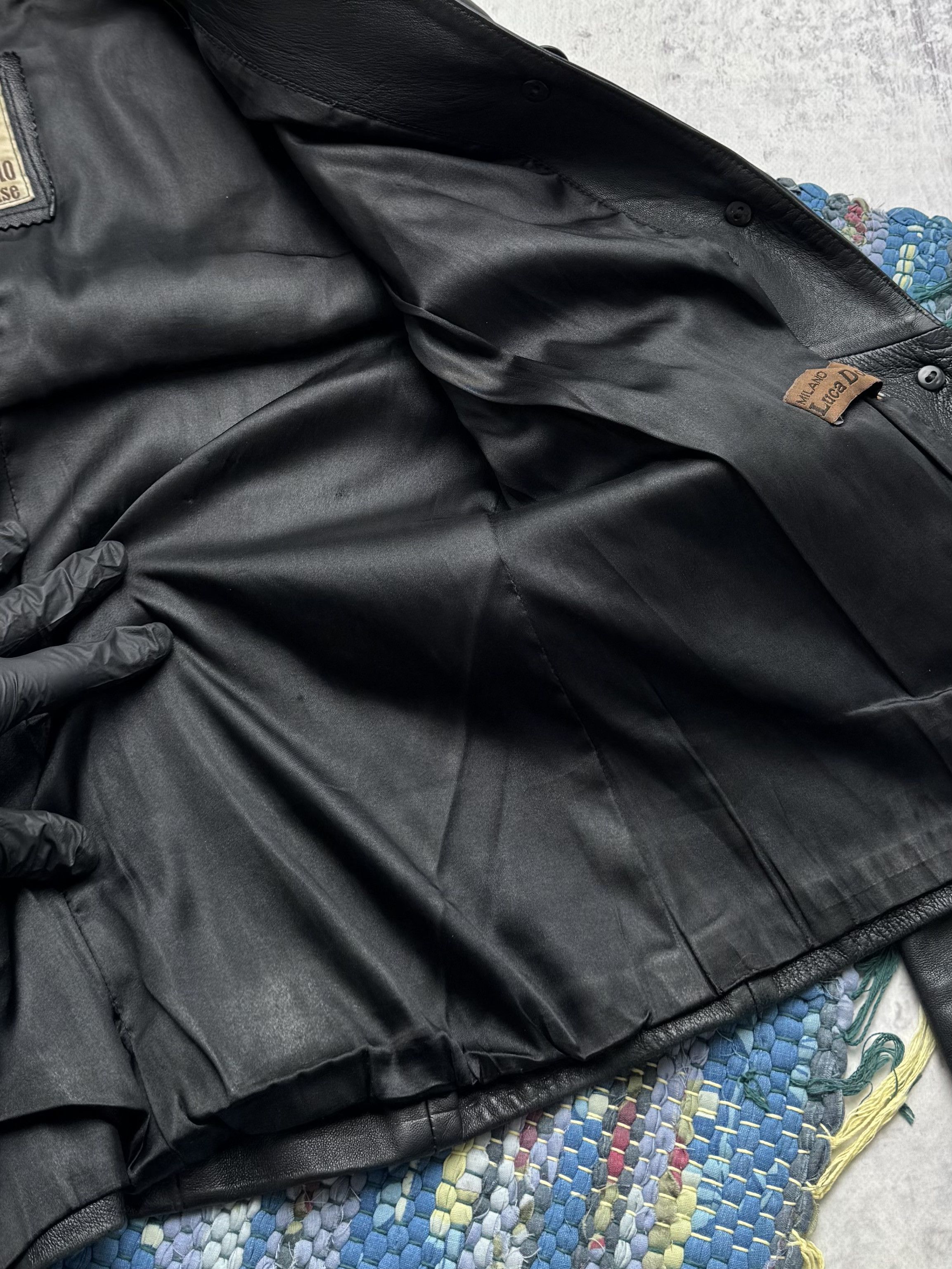 Vintage Vintage Cropped Leather Jacket A8(V1)D15 Size L / US 10 / IT 46 - 10 Thumbnail