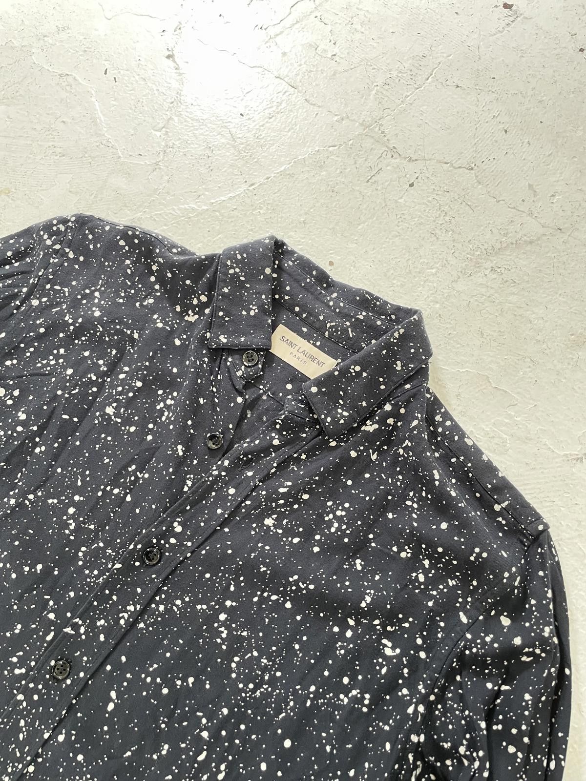 Saint Laurent Paris Saint Laurent 2015 Bleach Spotted Button up Size US S / EU 44-46 / 1 - 2 Thumbnail