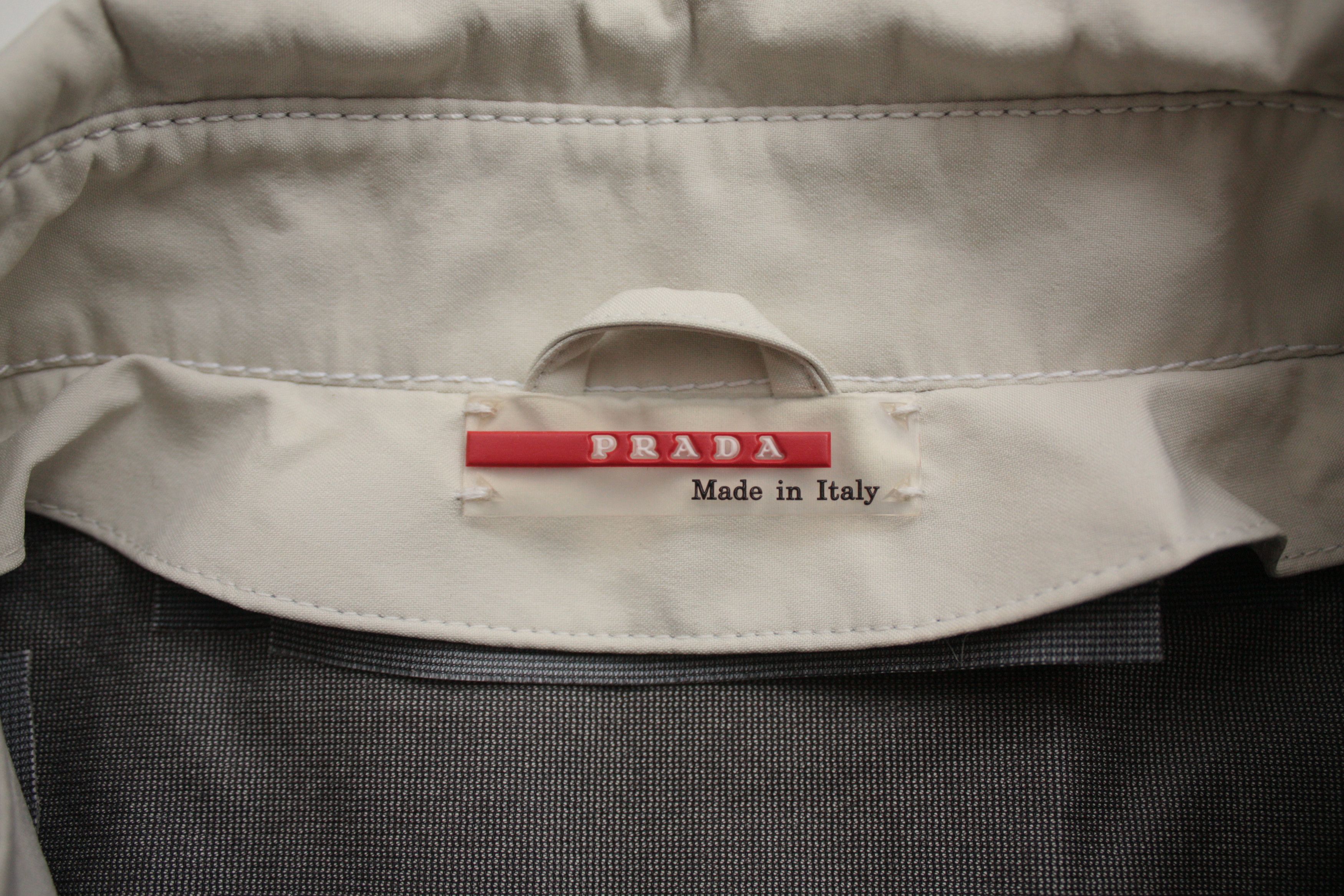 Prada Prada Gore-Tex Cream Beige Trench Coat Women's 42 Size M / US 6-8 / IT 42-44 - 6 Thumbnail
