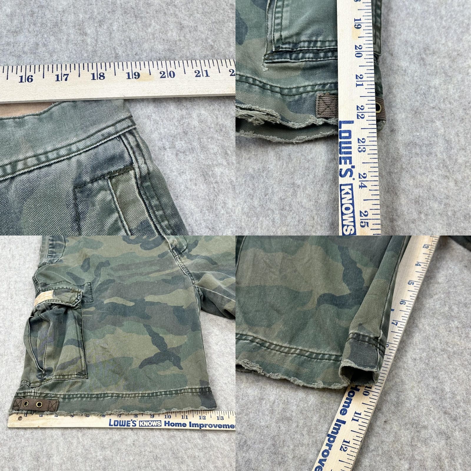 Nautica Vintage Nautica Camo Cargo Shorts Mens 38 Green Army Casual Pants Cargo Short Mens 38 Camouflage Canvas Distressed Pockets (Adult Mens) Size US 38 / EU 54 - 8 Thumbnail
