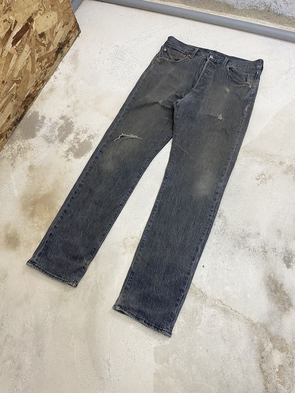 Japanese Brand × Levi's Vintage Levis 508 93' Big E 3496 Button Fly Distressed Jean Size US 32 / EU 48 - 5 Thumbnail