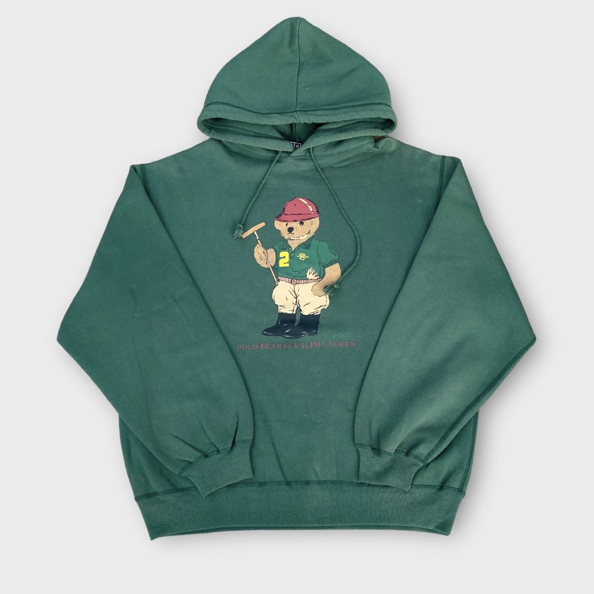 Polo Ralph Lauren Vintage 90s Polo Bear Ralph Lauren Hoodie Size L / US 10 / IT 46 - 1 Thumbnail