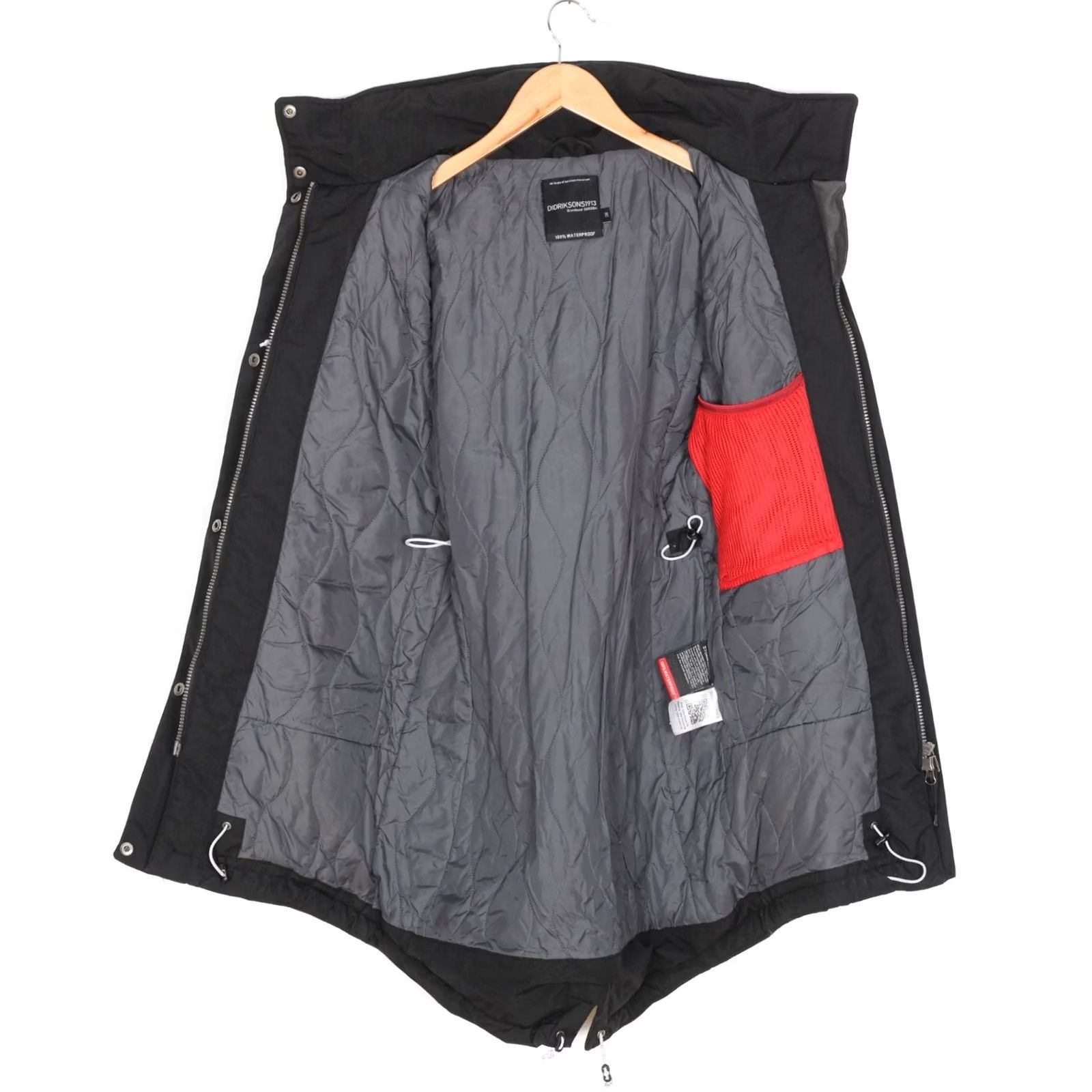 Vintage DIDRIKSONS Tanja Parka Jacket Women Size EU 36 Hooded Padded Waterproof MJ5439 Size XS / US 0-2 / IT 36-38 - 4 Thumbnail