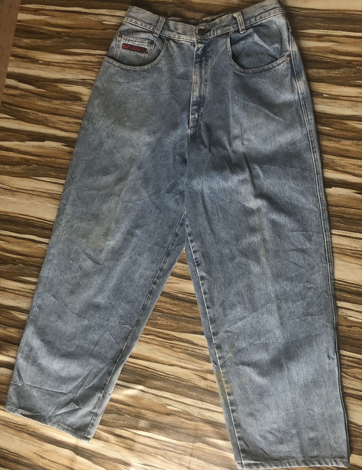 Vans Vintage VAN Funky Denim Pants Skate Streetwear Blue 90’s USA Size US 31 - 2 Thumbnail