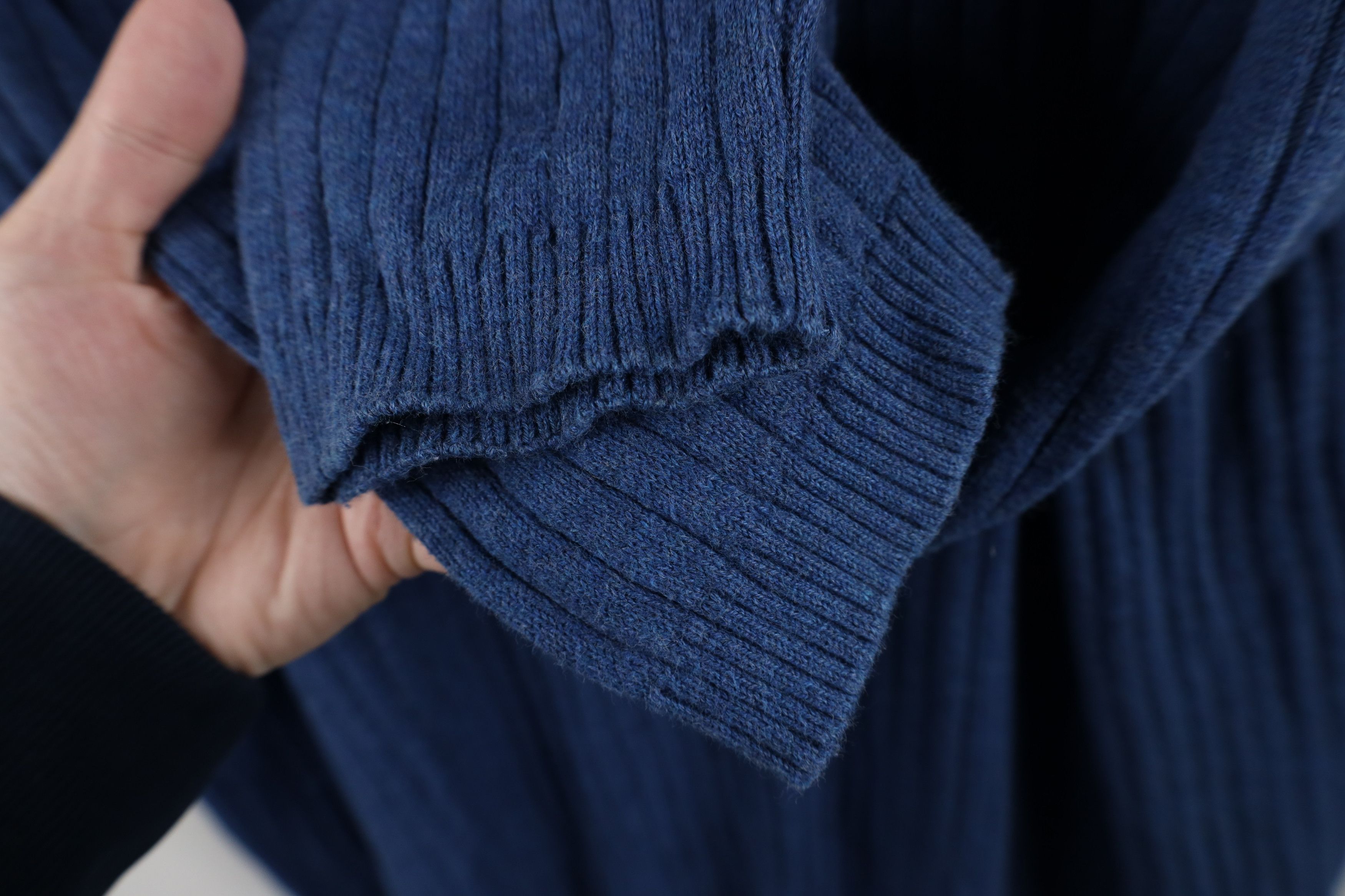 Vintage Vintage 90s Streetwear Knit Collared Polo Sweater Blue Size US XXL / EU 58 / 5 - 7 Thumbnail